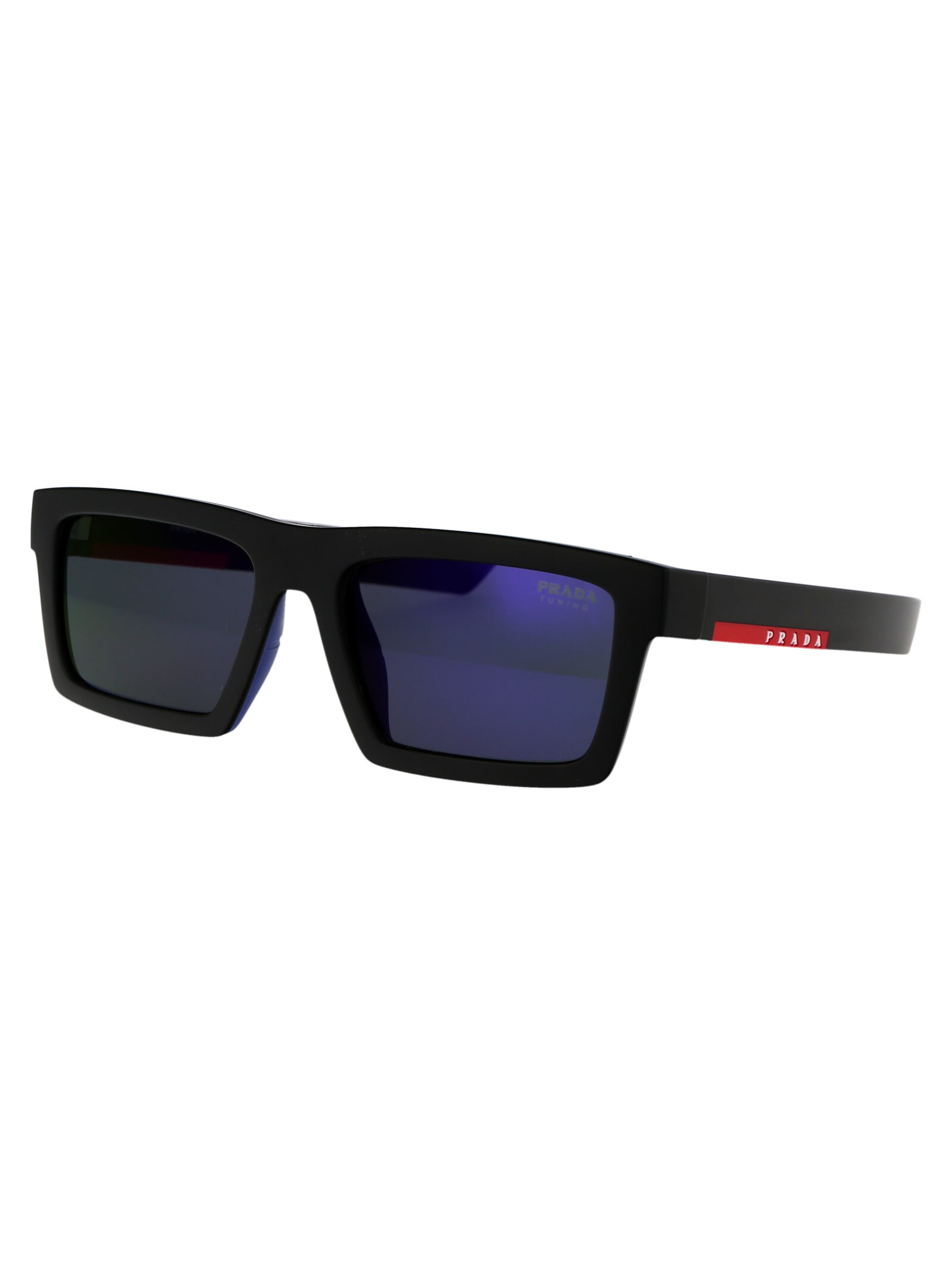 Shop Prada 0ps 02zsu Sunglasses In 1bo05u Matte Black