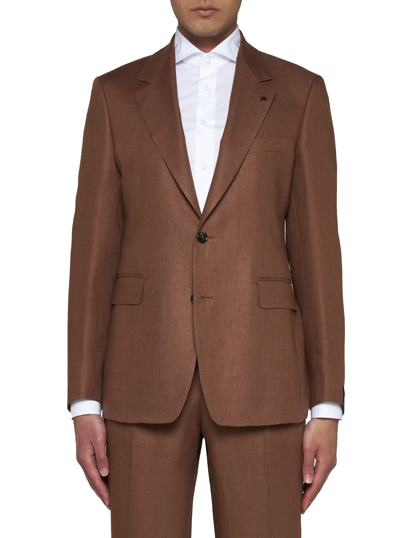 Shop Tagliatore Blazer In Coccio