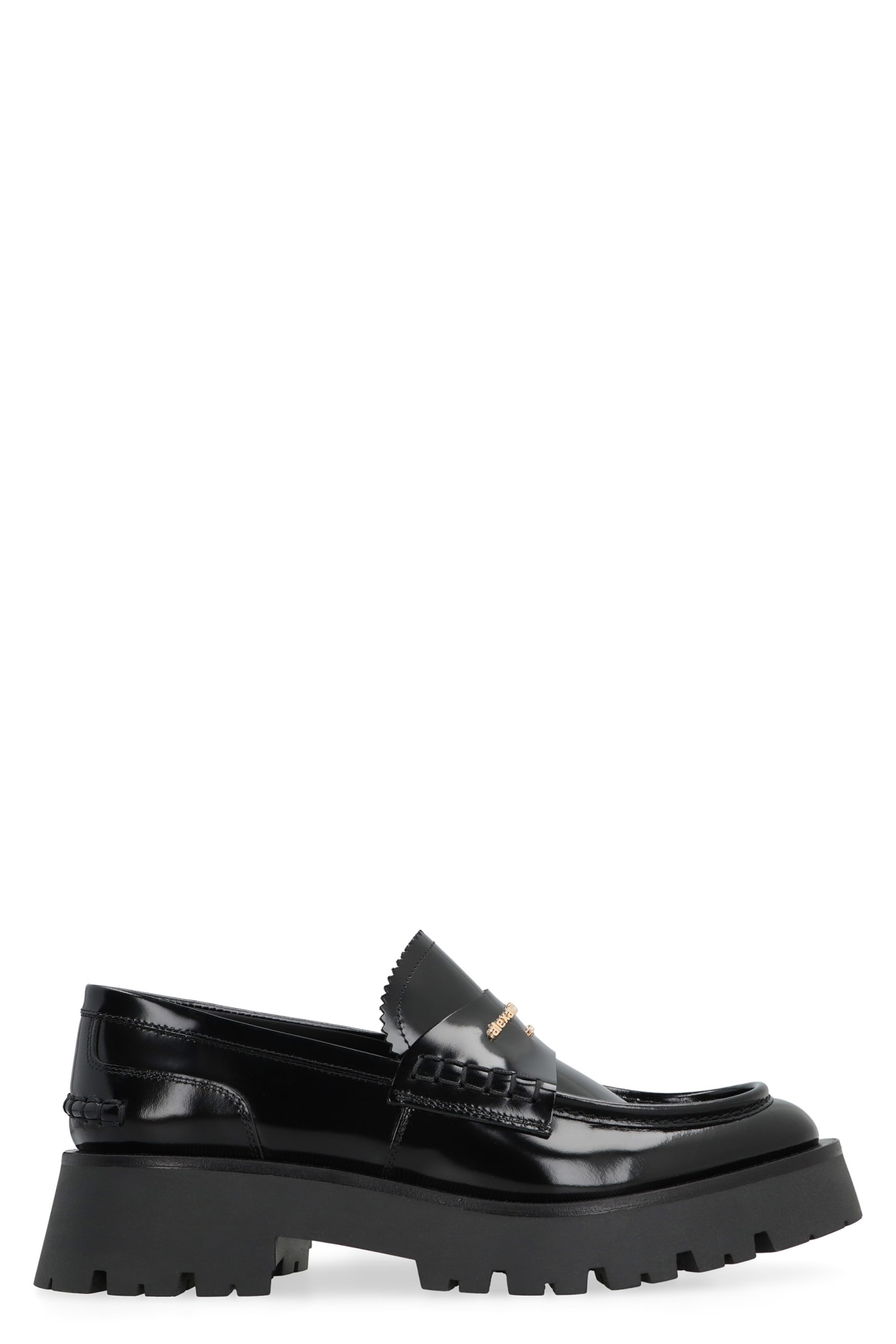 Alexander Wang Carter Leather Loafers In Black
