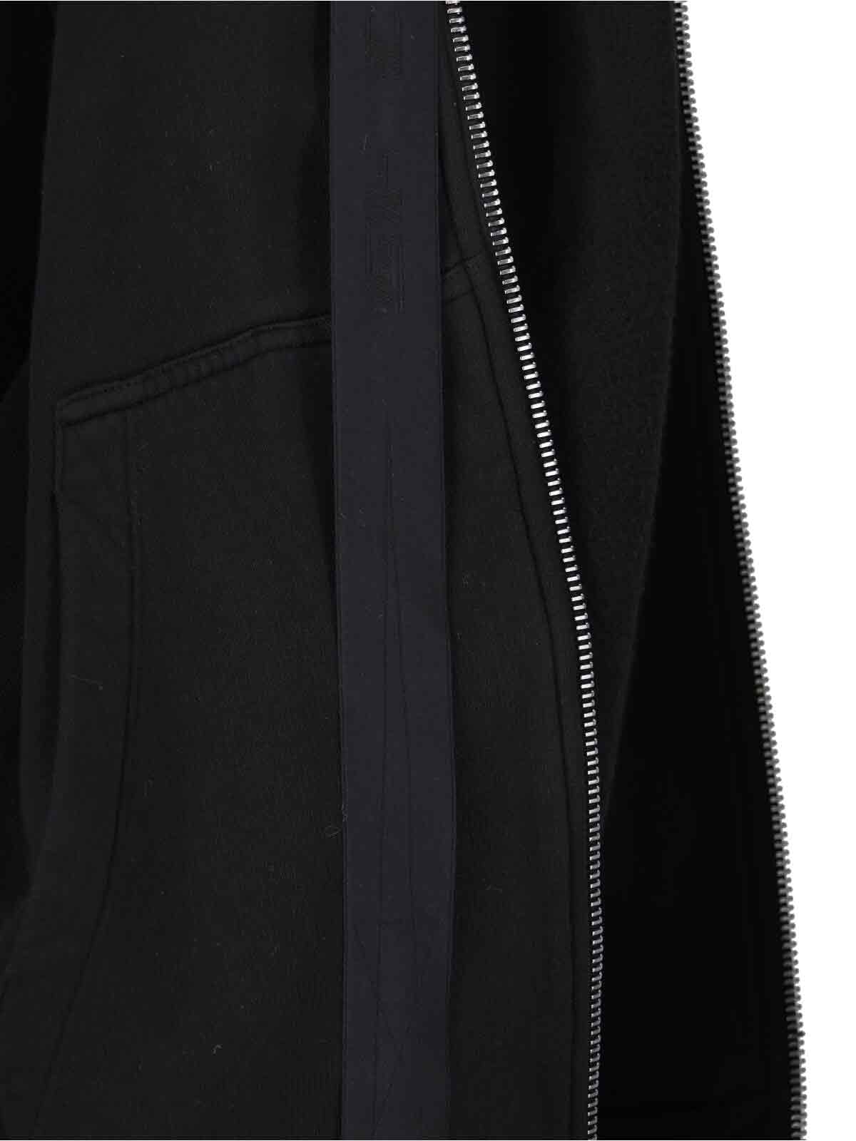 Drkshdw Maxi Zip Sweatshirt In Black