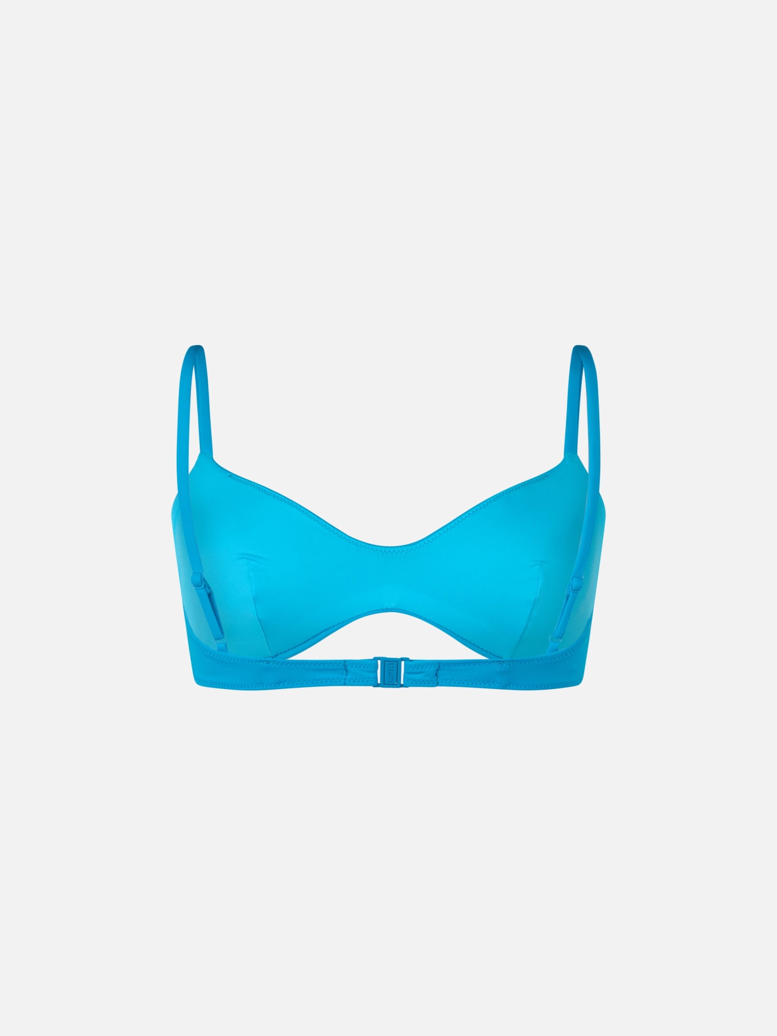 Shop Mc2 Saint Barth Woman Turquoise Scoop Bralette Beach Top May In Sky