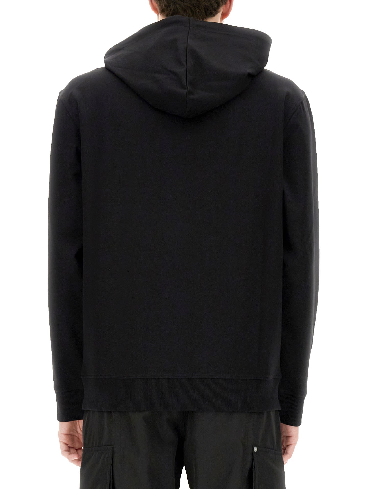 Shop Alyx Sweatshirt With Logo Metal Buckle In Black
