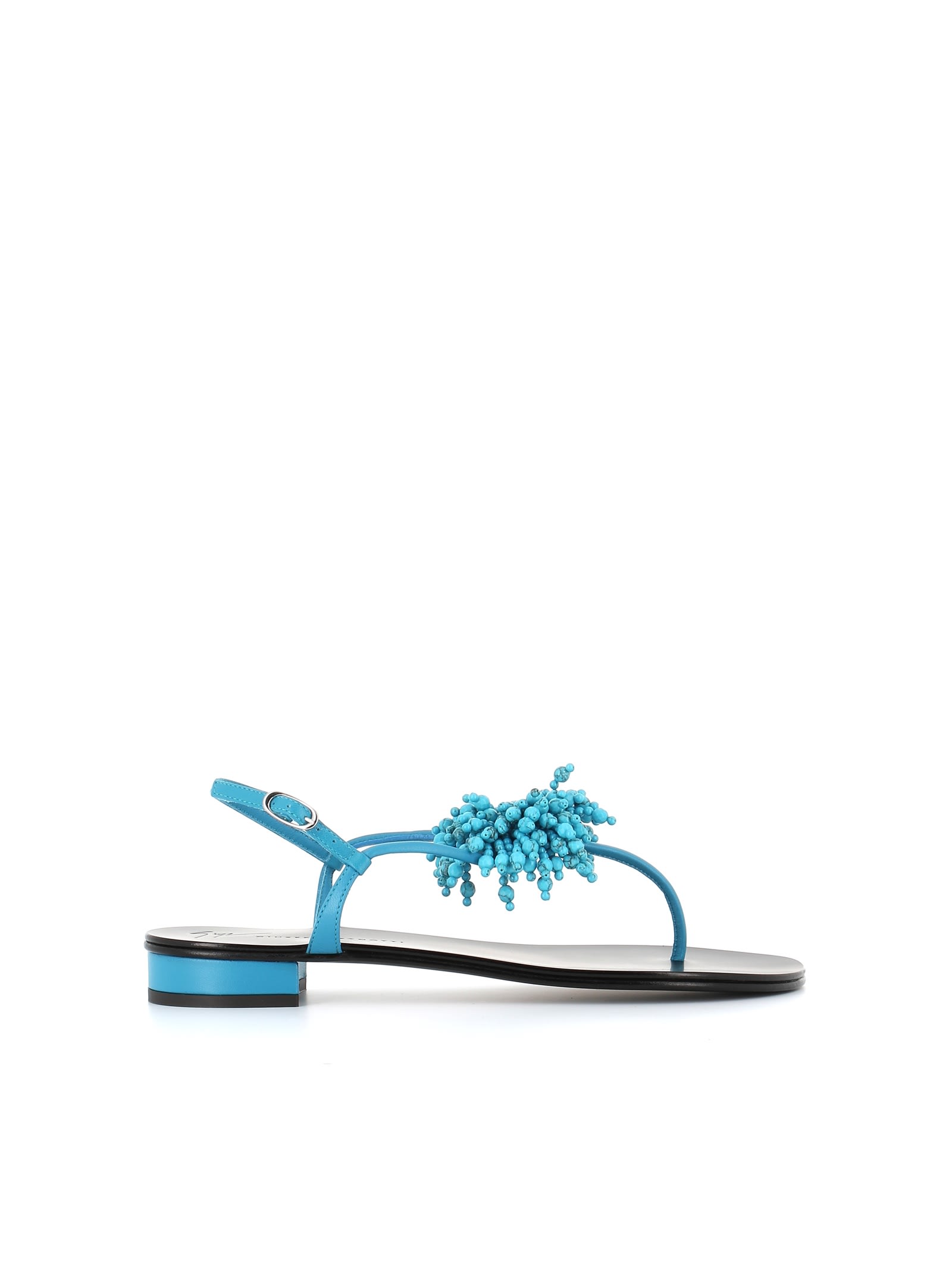 light blue flip flops