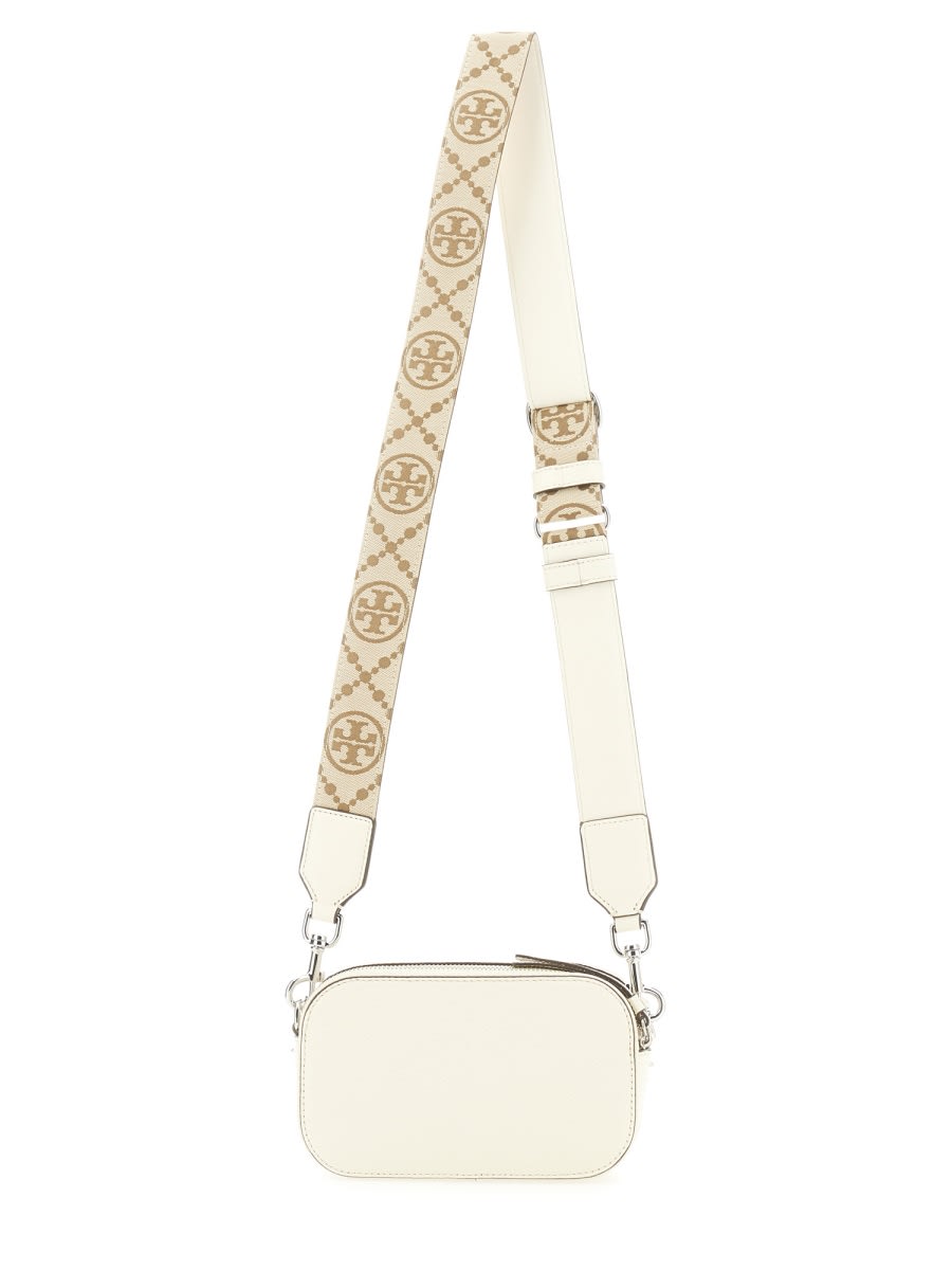 Shop Tory Burch Mini Miller Crossbody Bag In White