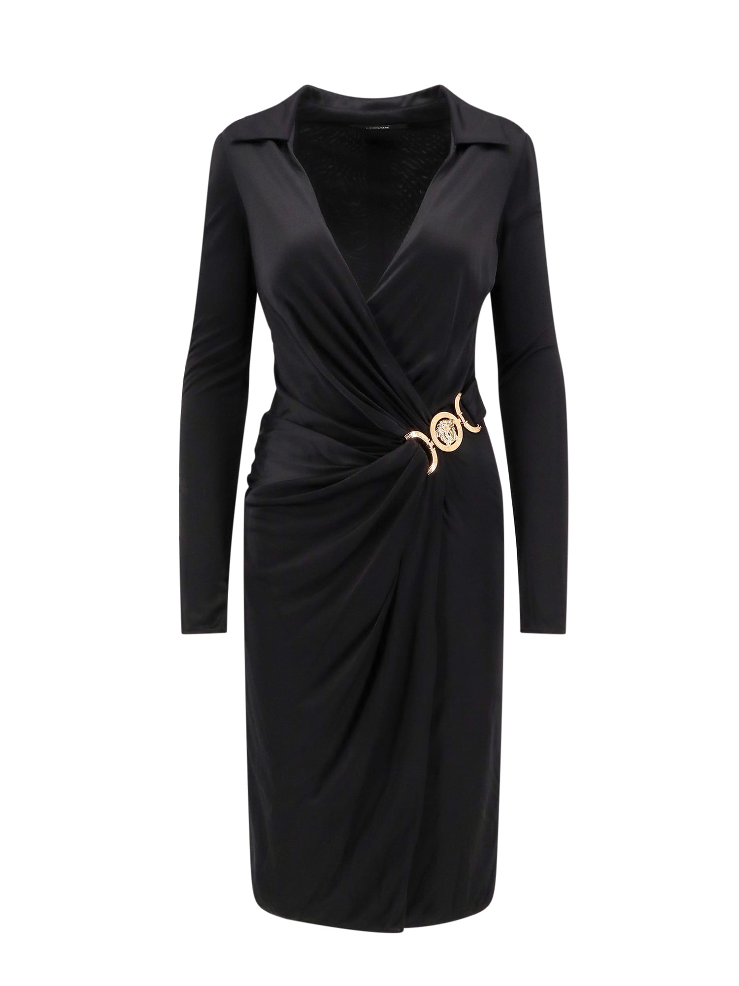 Shop Versace Dress In Black