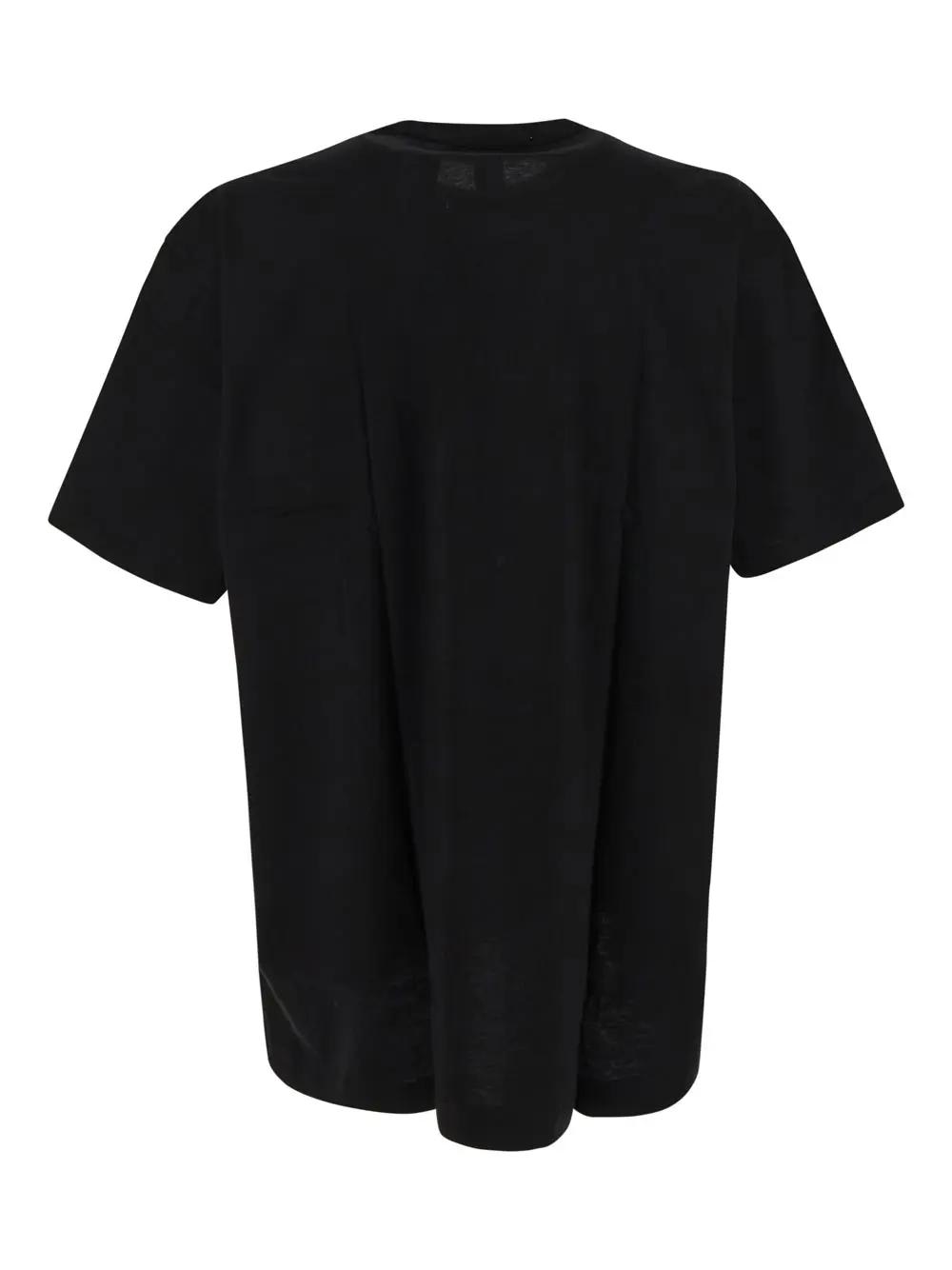 Shop Comme Des Garçons Logo T-shirt In Black