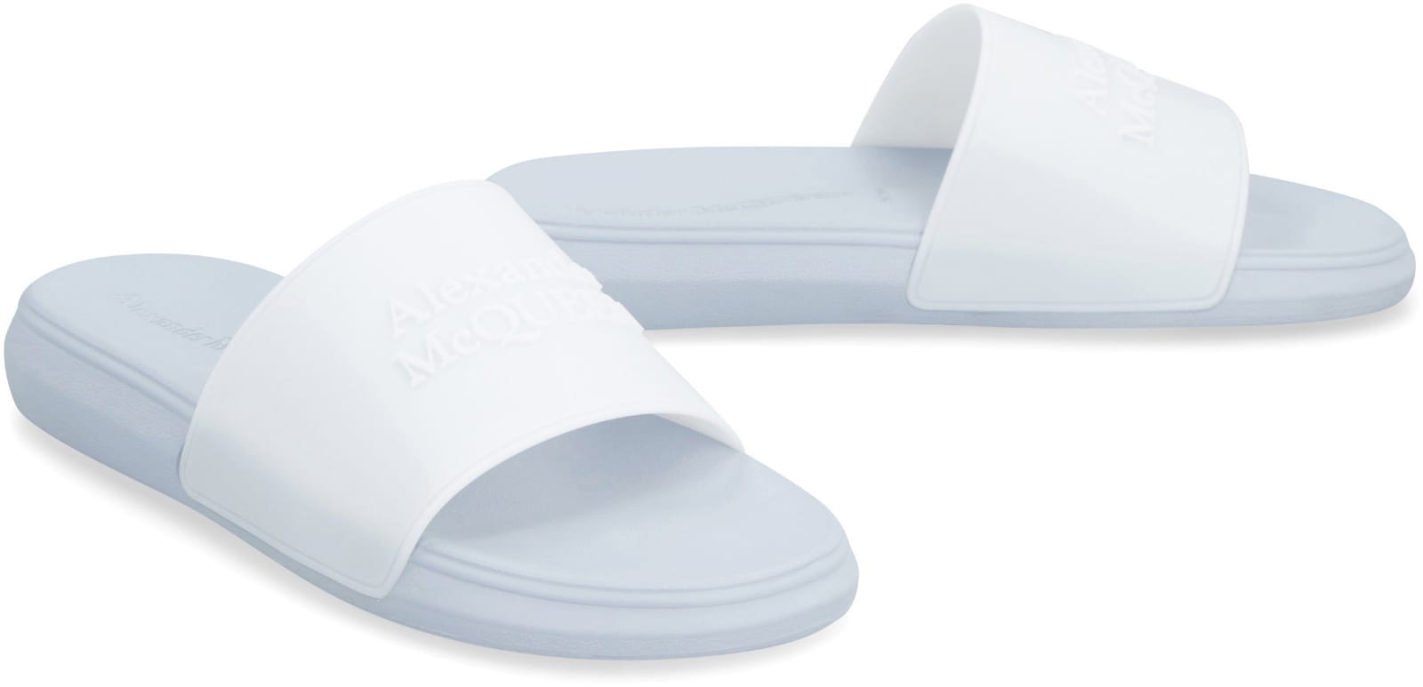 Alexander Mcqueen Light Blue Rubber Slide In Light Blue