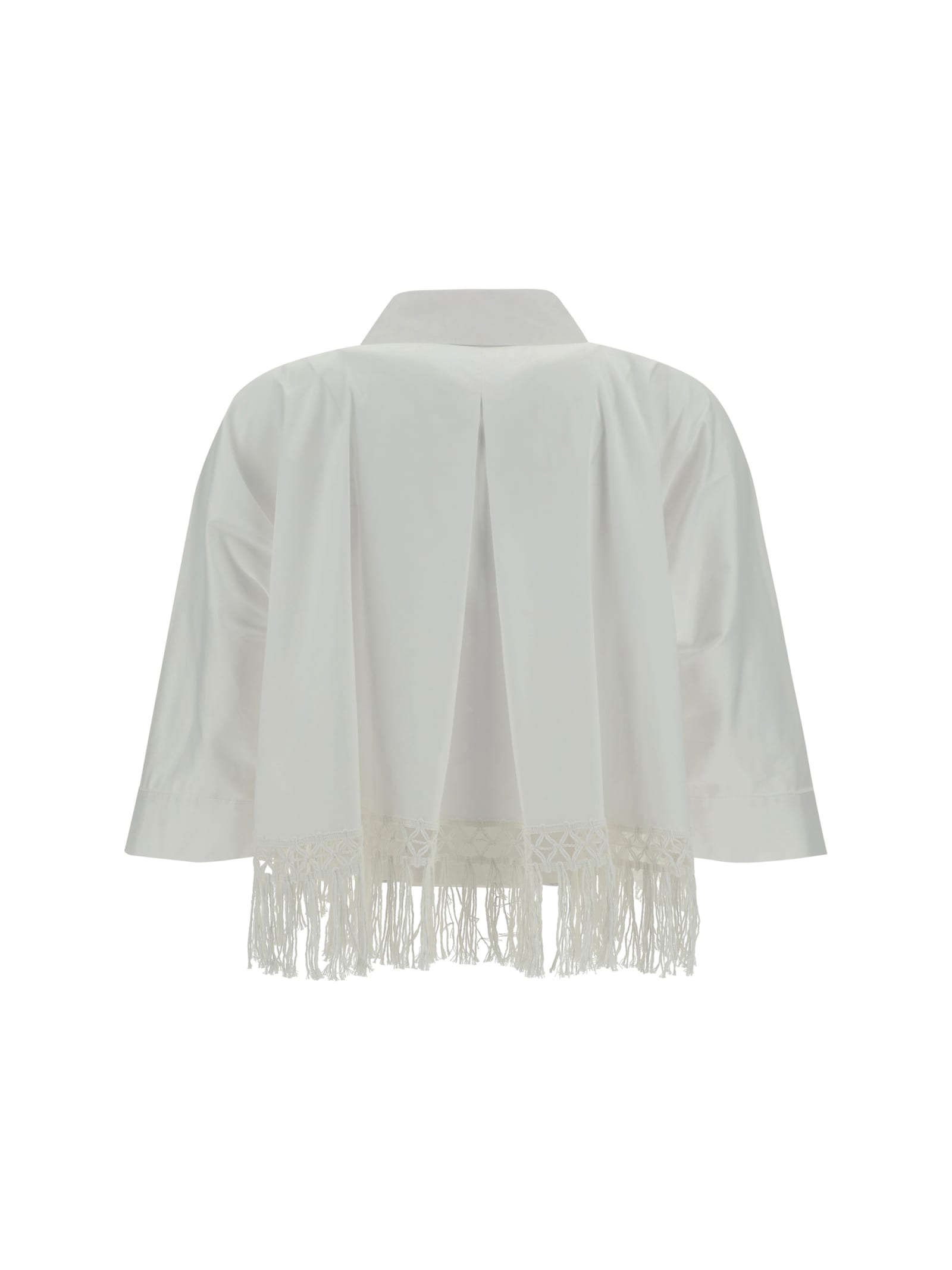 Shop Ella Kimono Shirt In Bianco