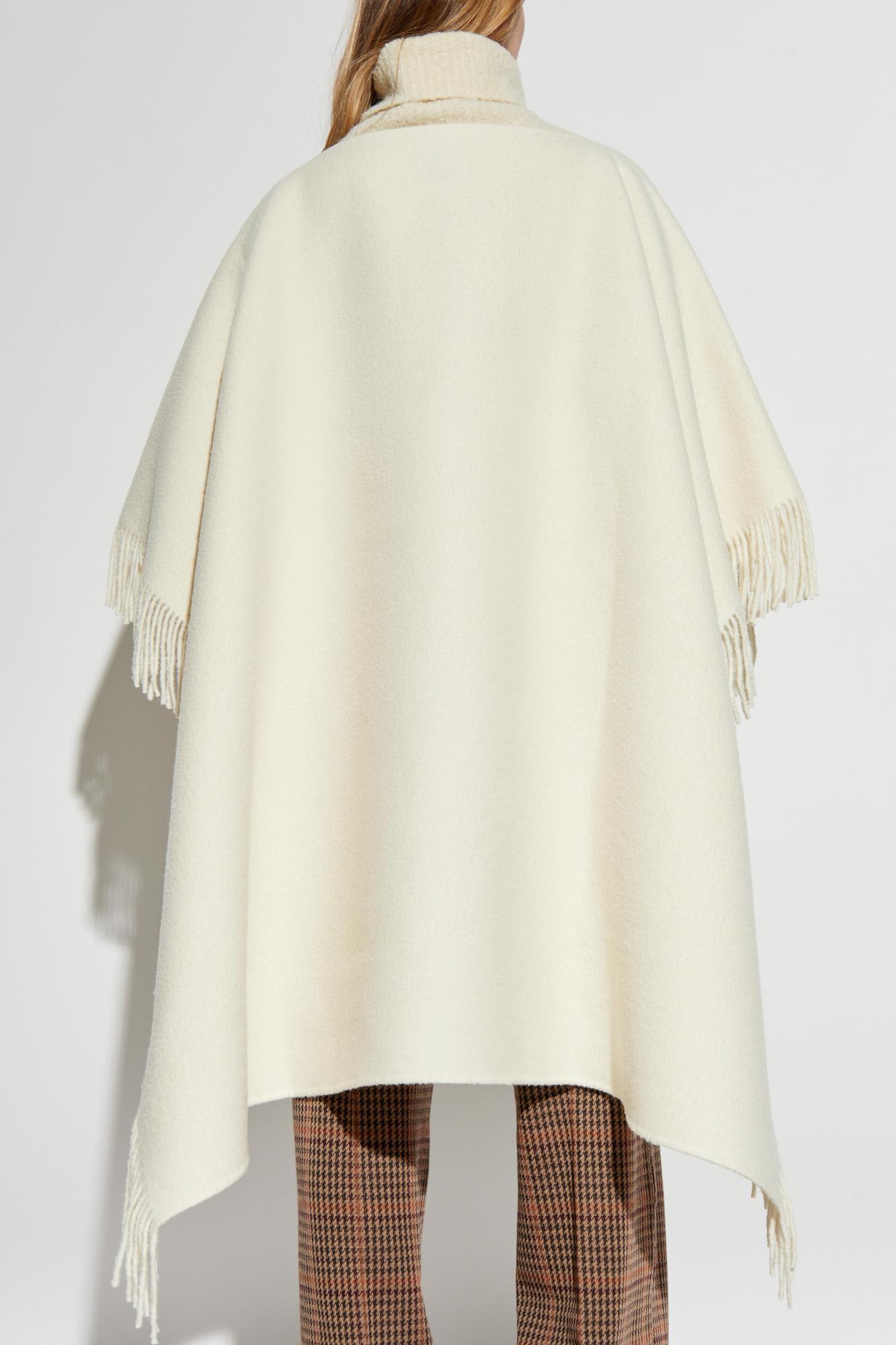 Totême Toteme Fringed Poncho In Red