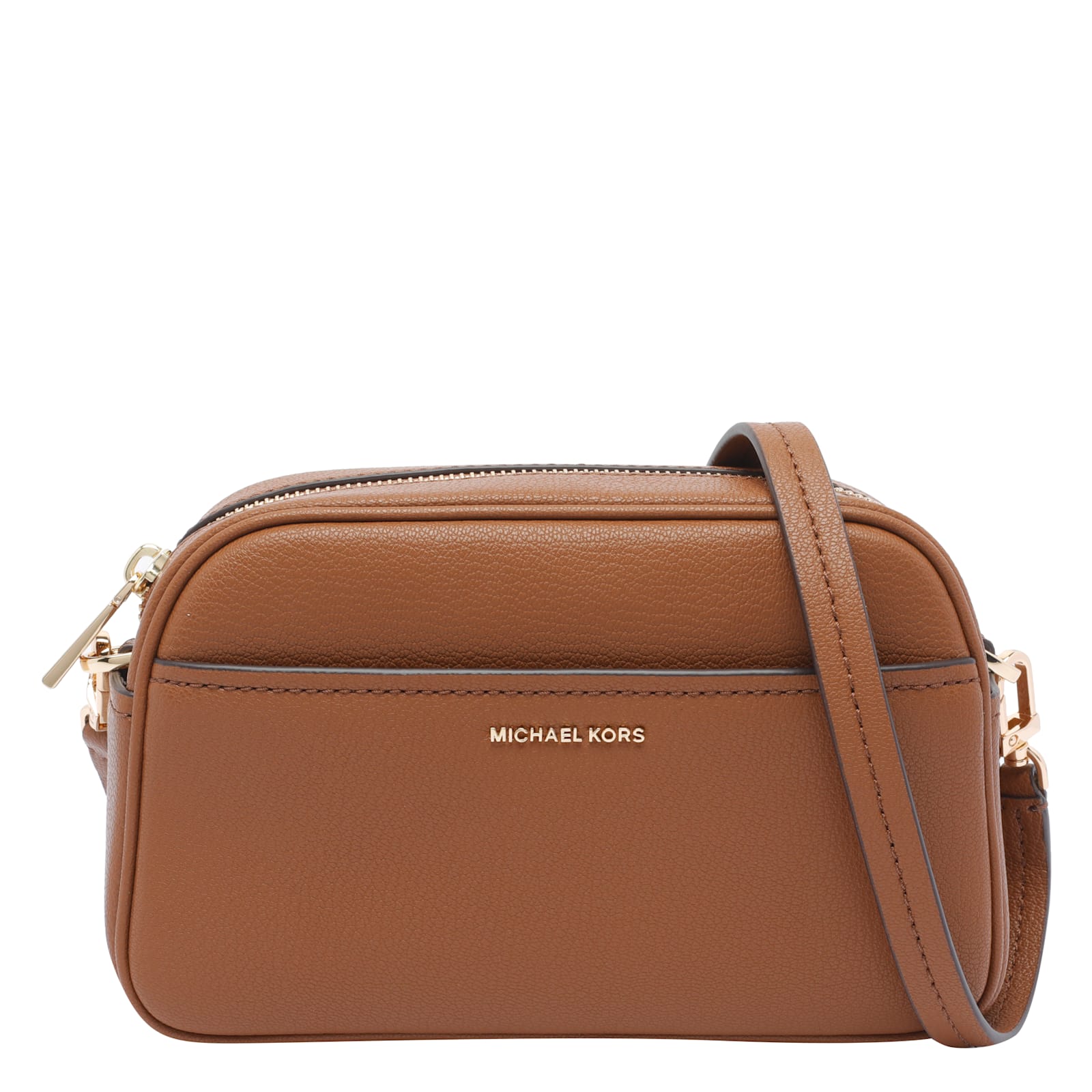Michael Michael Kors Small Jet Set Crossbody Bag In Brown