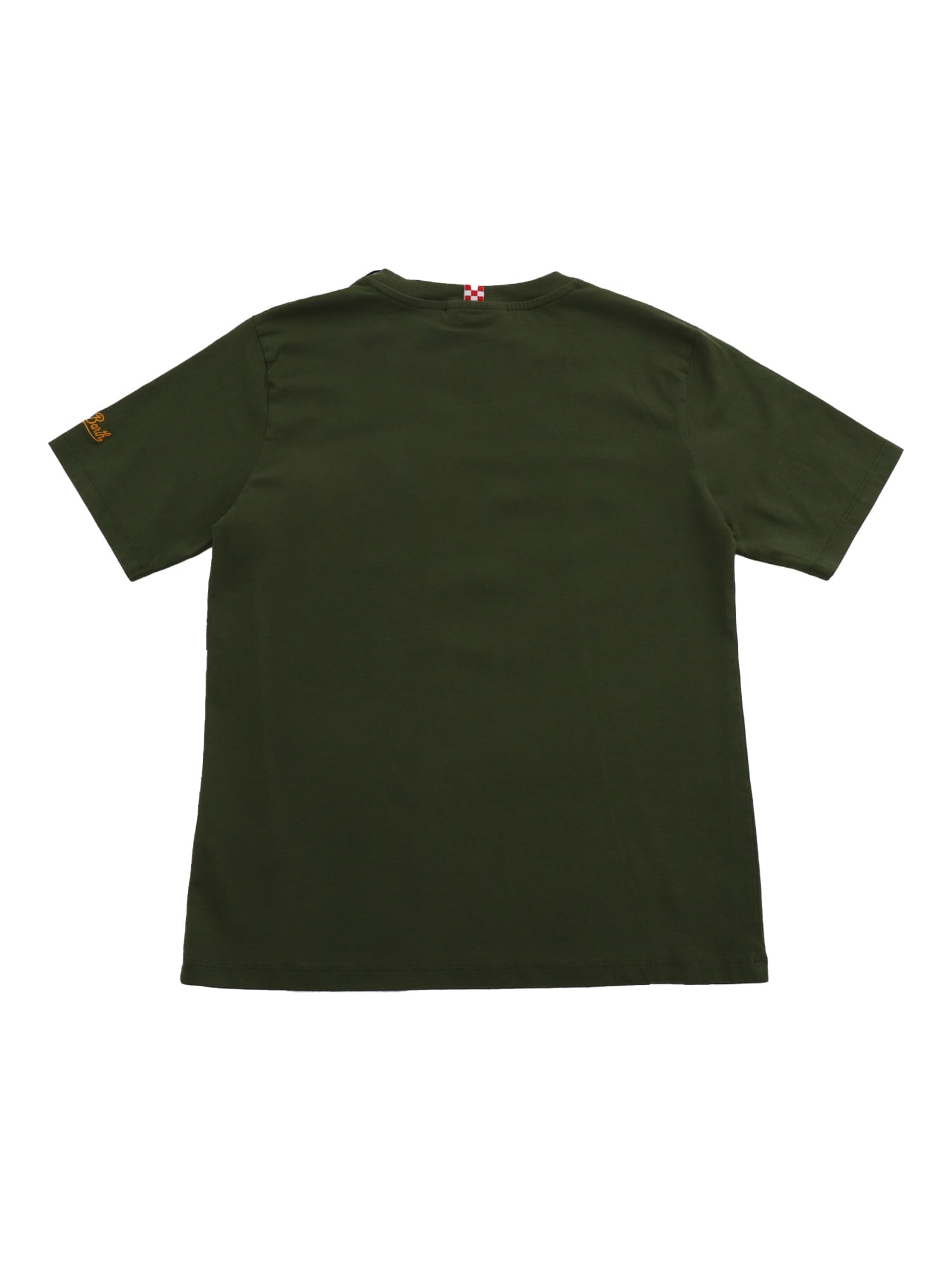 Shop Mc2 Saint Barth Dark Green Cotton