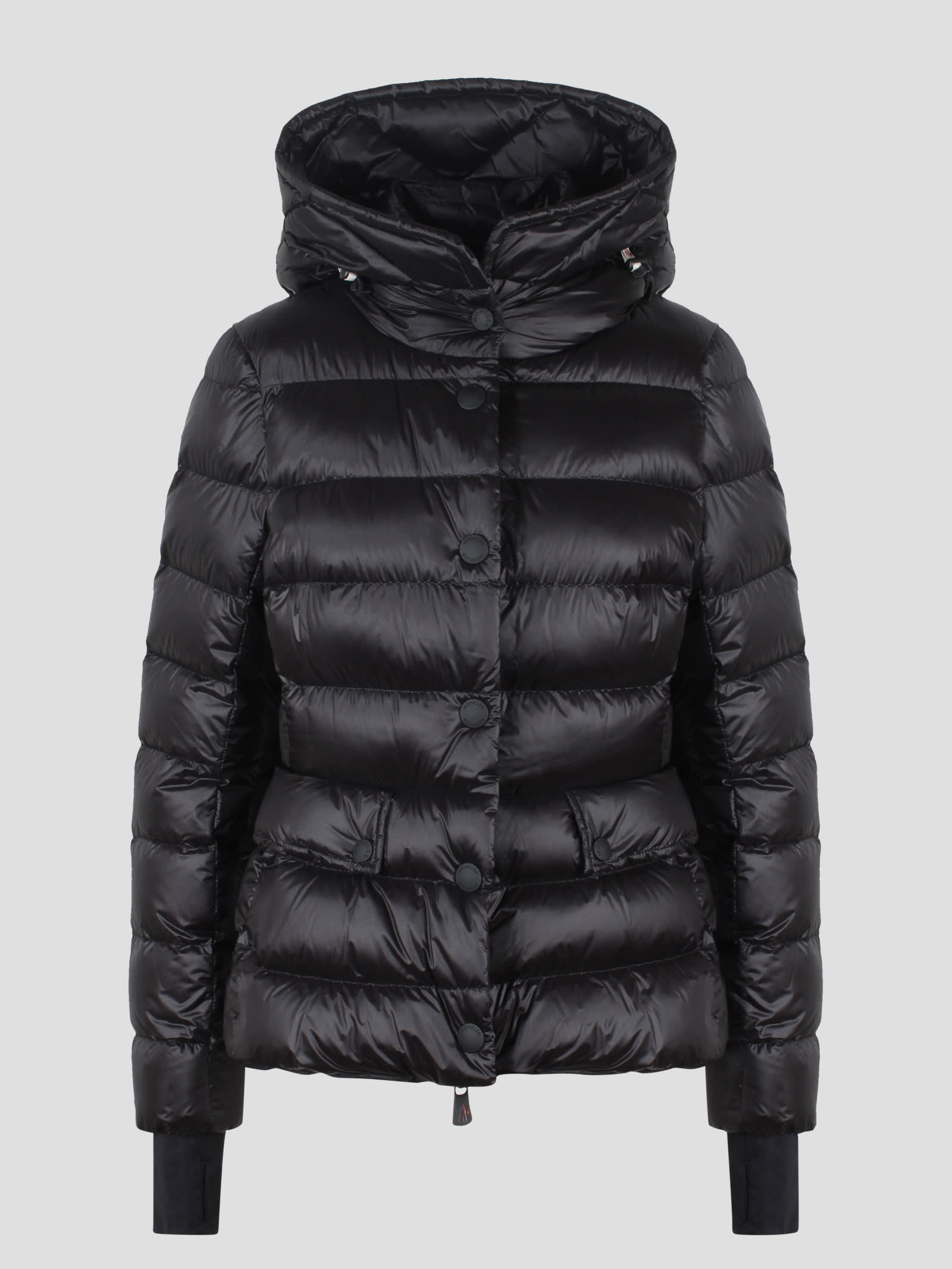 Shop Moncler Armoniques Hooded Down Jacket In Black