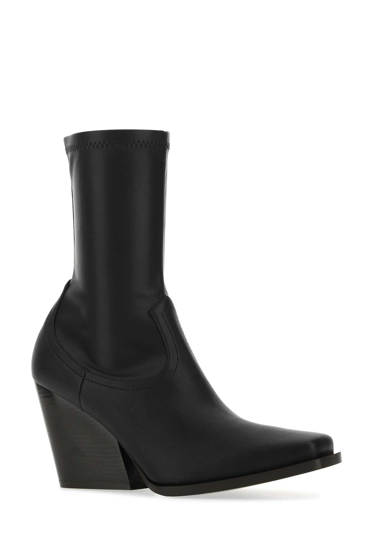 Shop Stella Mccartney Black Alter Mat Ankle Boots In 1000
