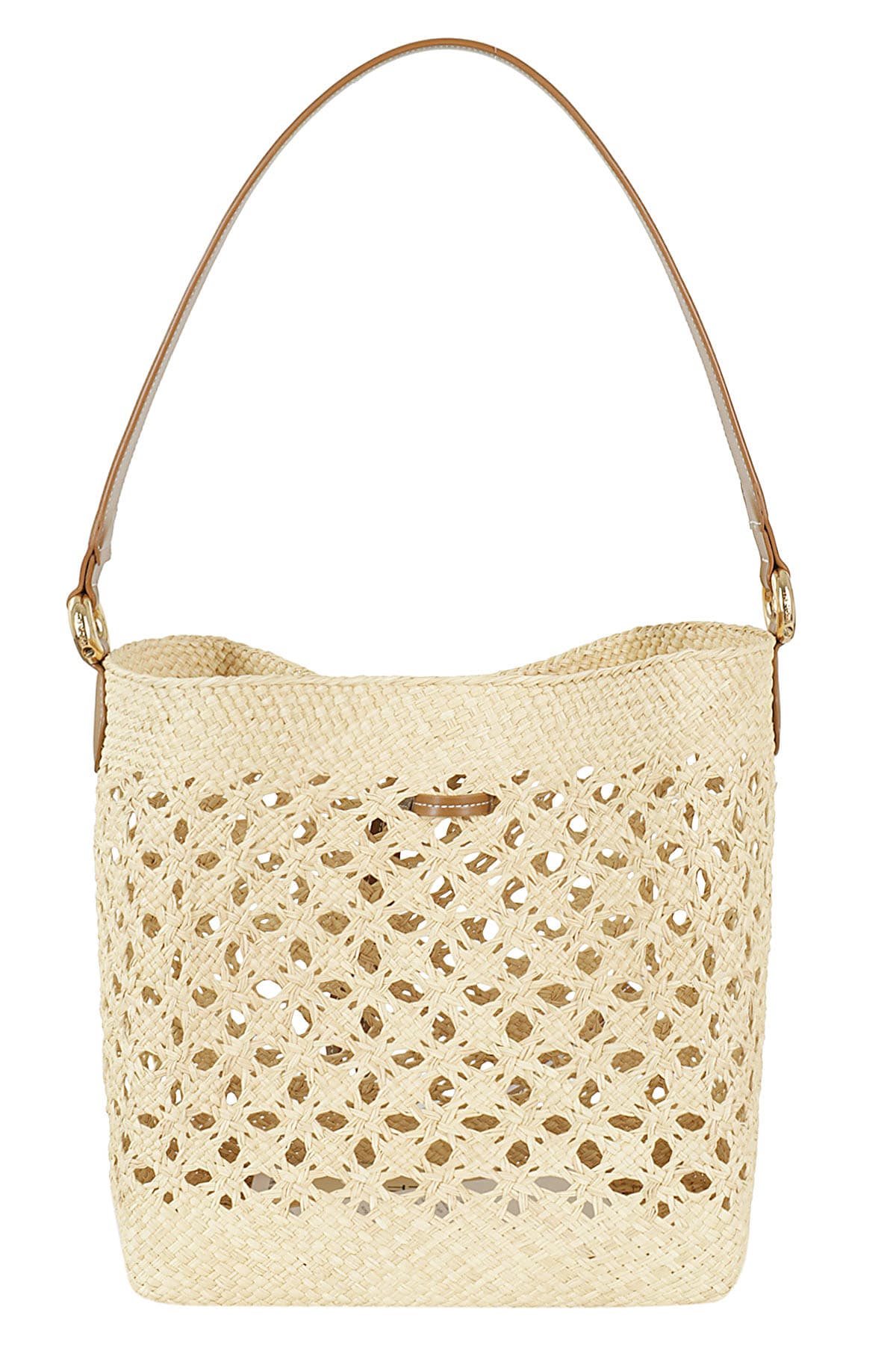 Shop Themoirè Phoebe Open Straw In Natural