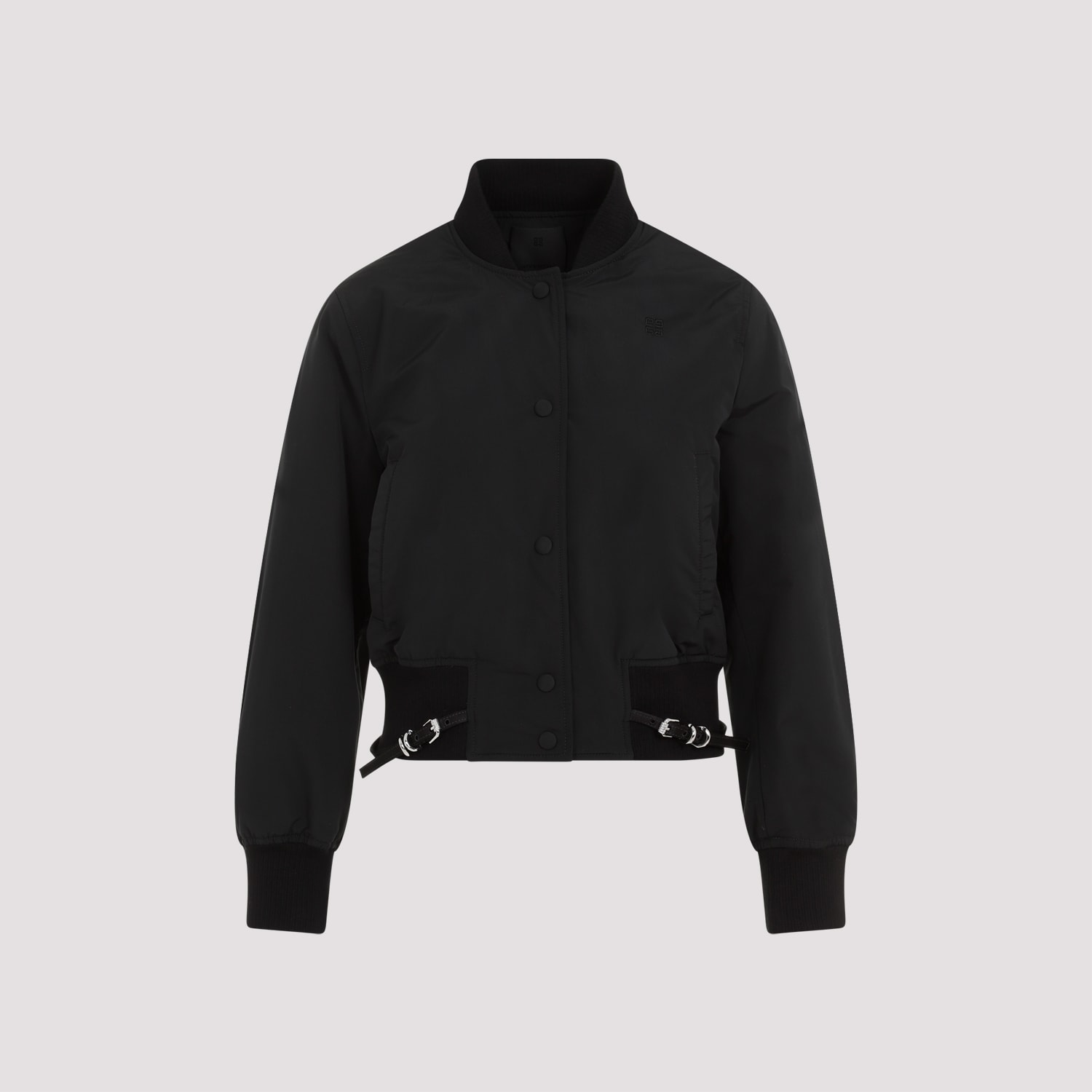 Shop Givenchy Long Sleeve With Attached Belt Blouson In Black