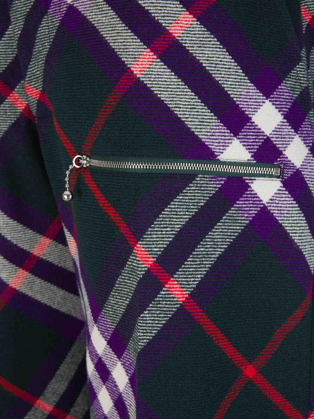 Shop Burberry Plaid-check Straight-leg Trousers In Multicolour