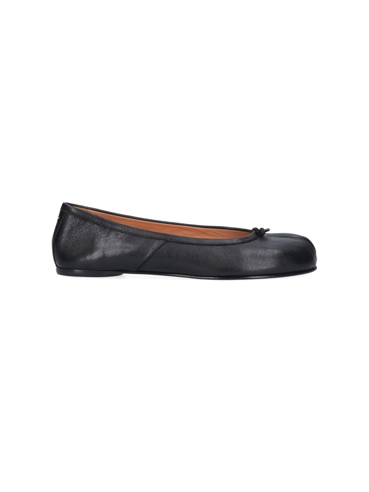 Shop Maison Margiela Tabi Ballet Flats In Black