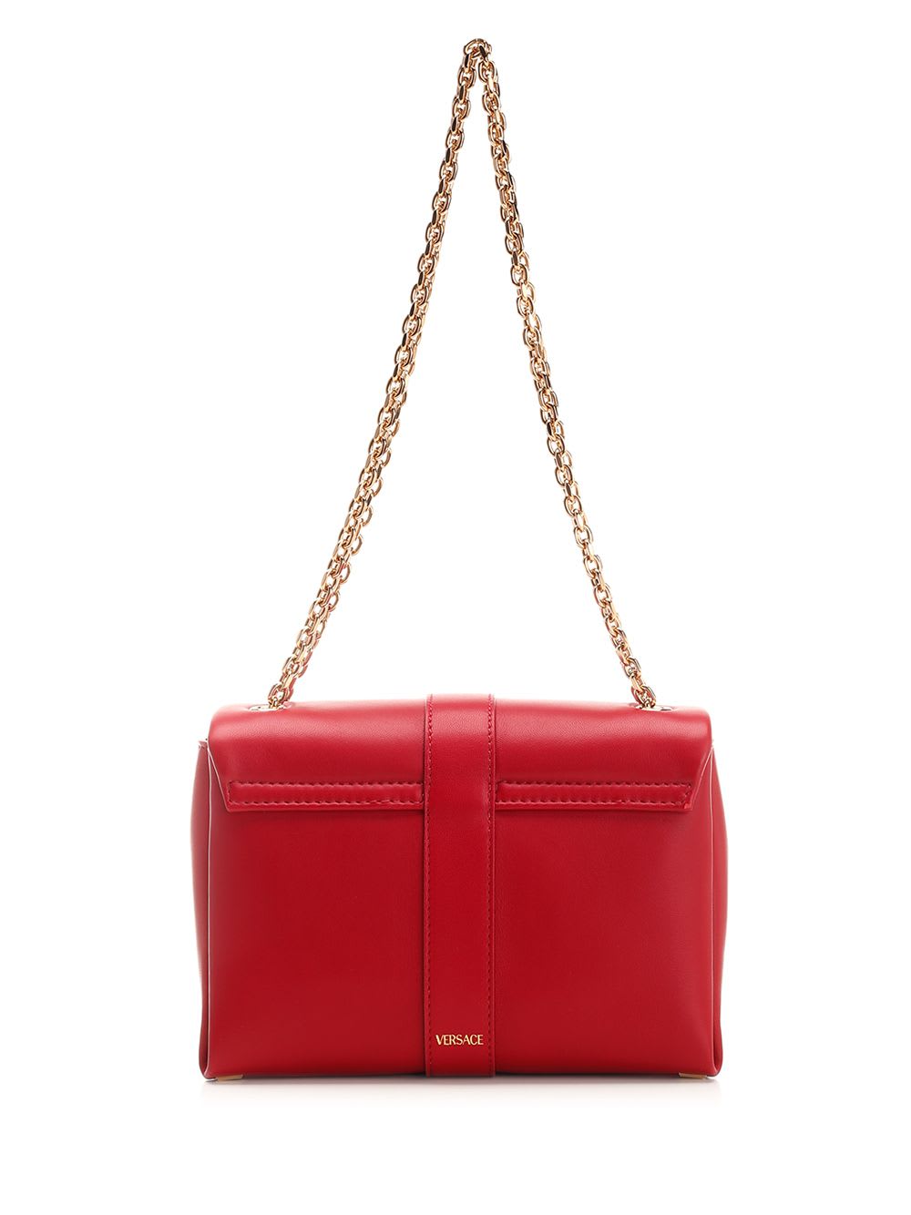 Shop Versace Kleio Shoulder Bag In Red