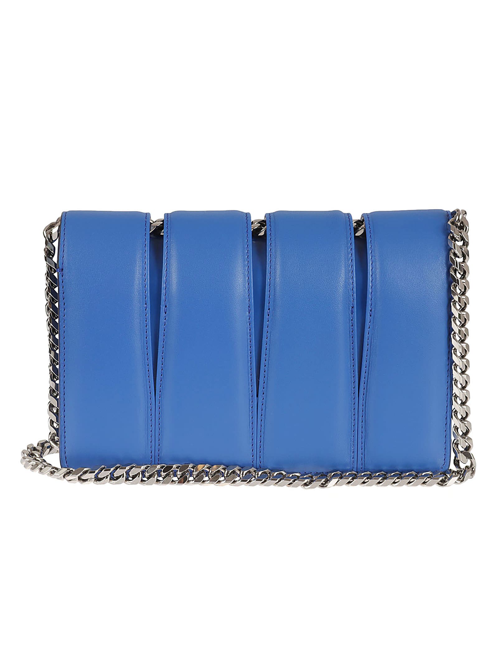 Shop Alexander Mcqueen The Slash Shoulder Bag In Galactic Blue