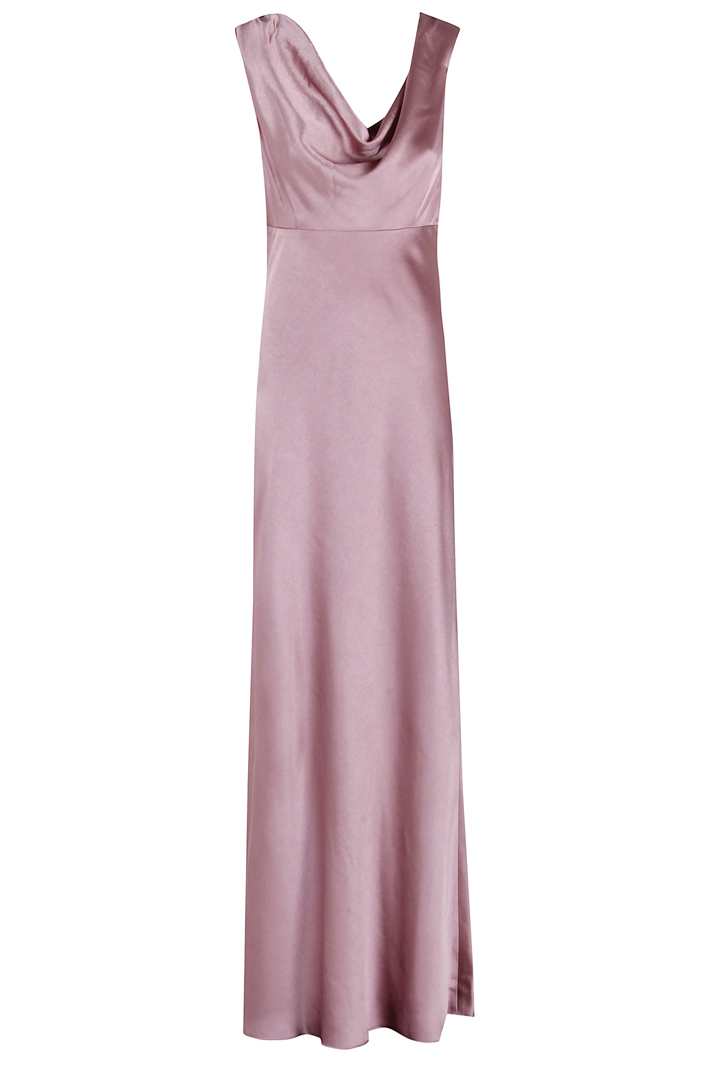 Vince Draped Cowl Maxi Dress In Pink