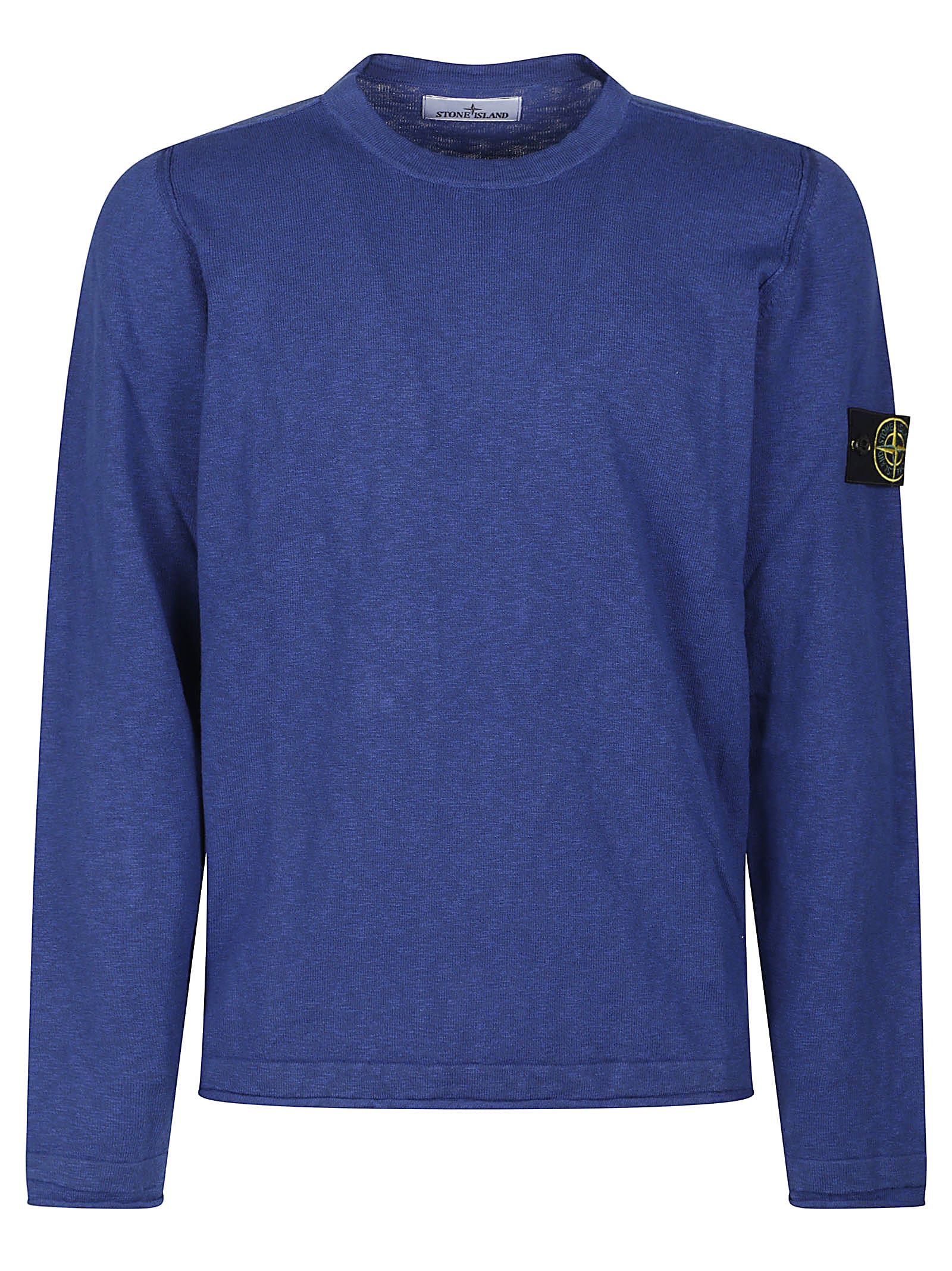 Stone Island Felpa Classica In Bright Blue