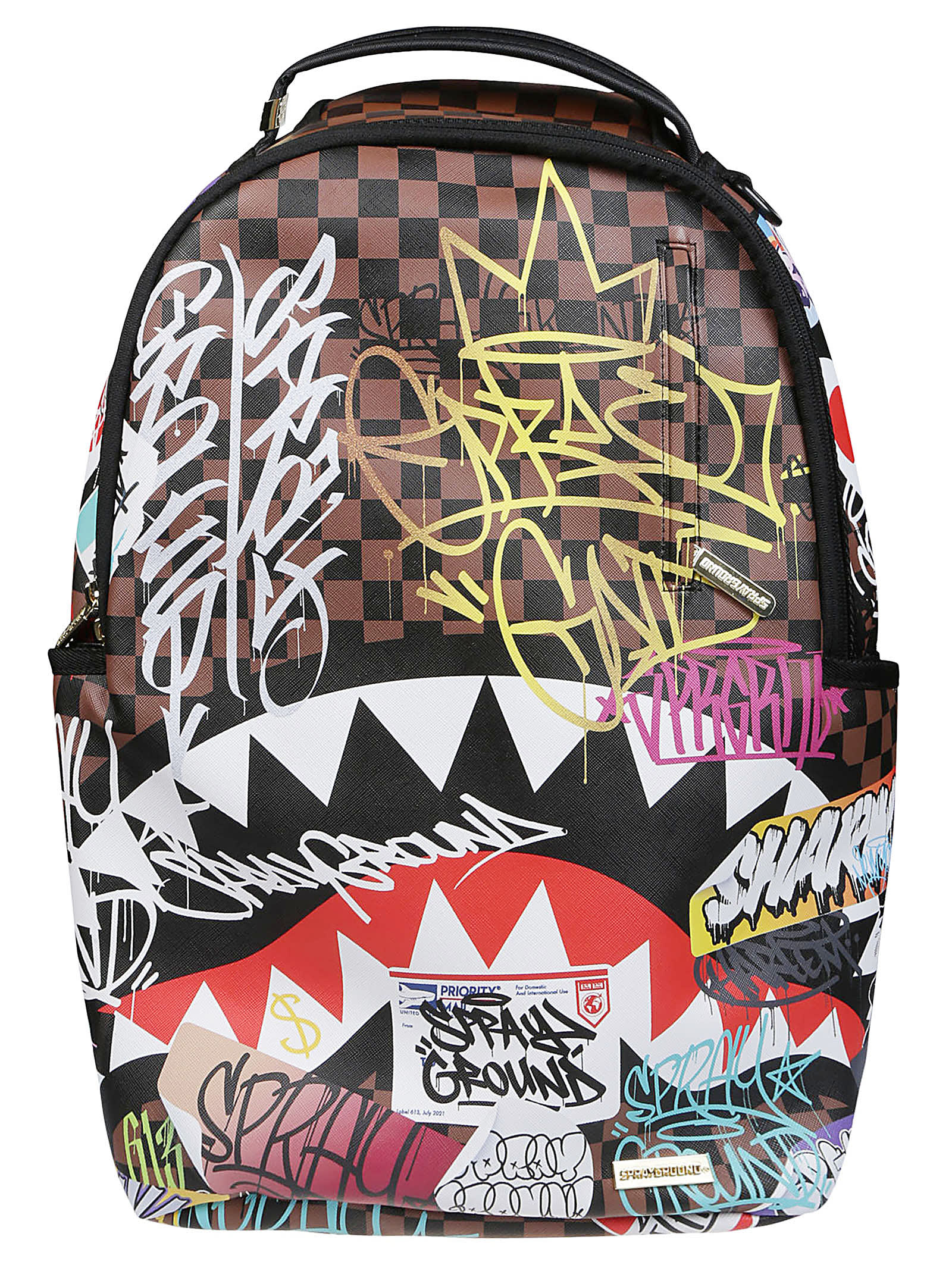 SPRAYGROUND POUCH SHARK IN PARIS Unisex Marrone