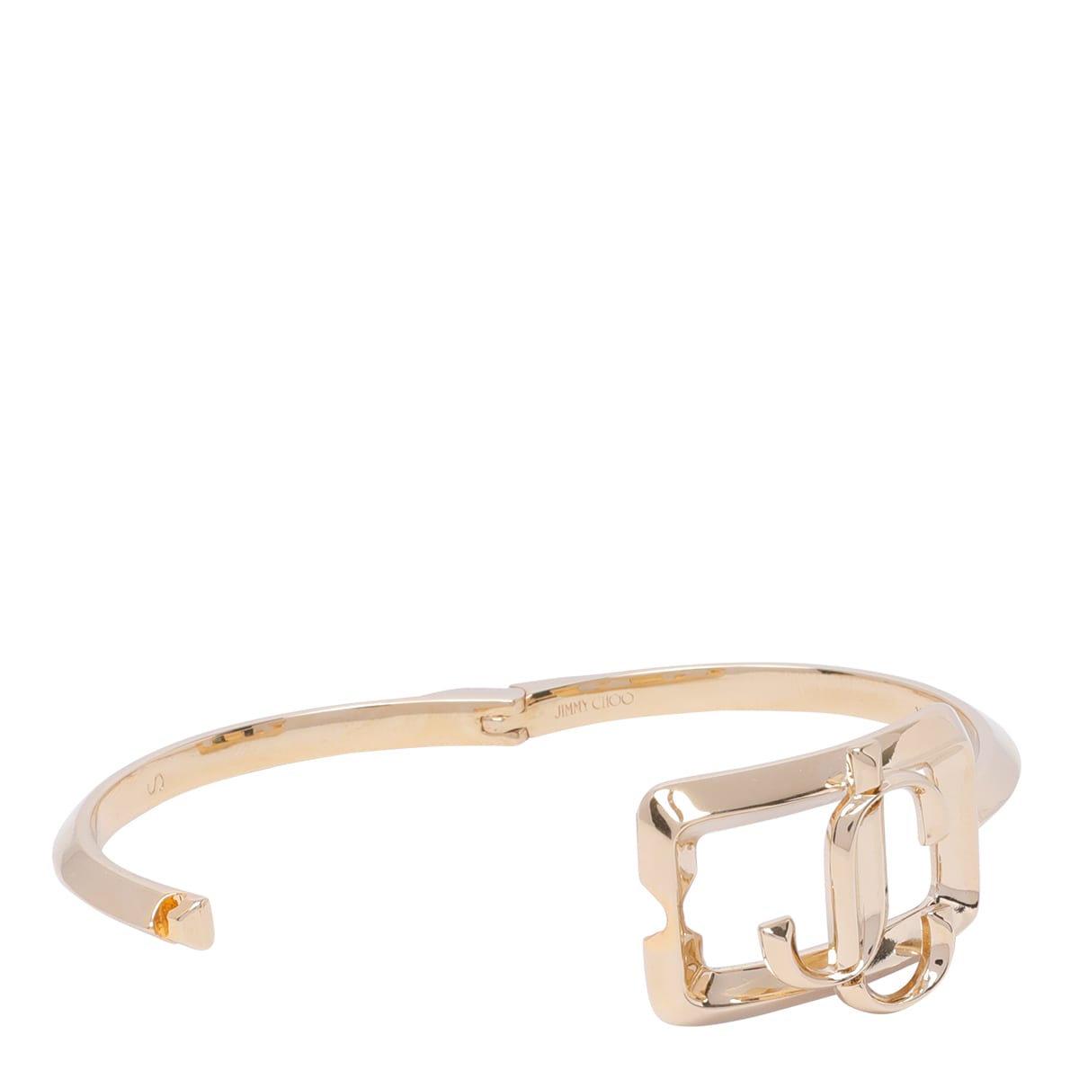 Shop Jimmy Choo Square Jc Bracelet In Golden