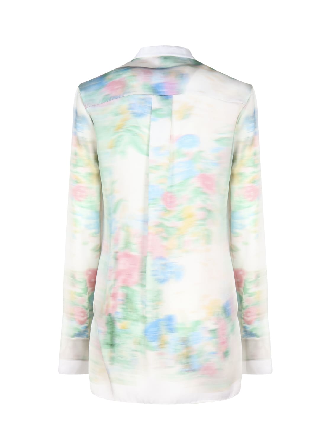 Shop Loewe Shirt Crafted In Lightweight Viscose And Silk Satin In Multicolor