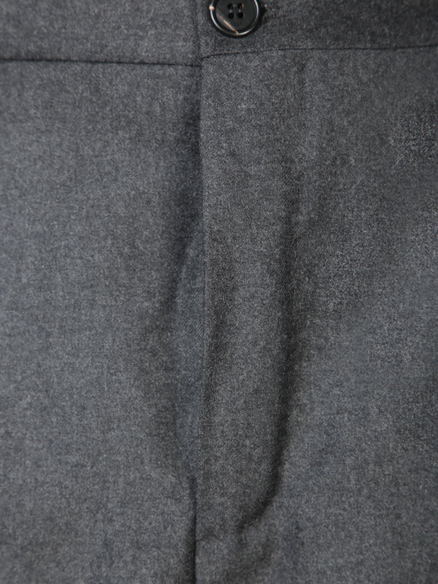 Shop Incotex Grey Wool Tapered Trousers