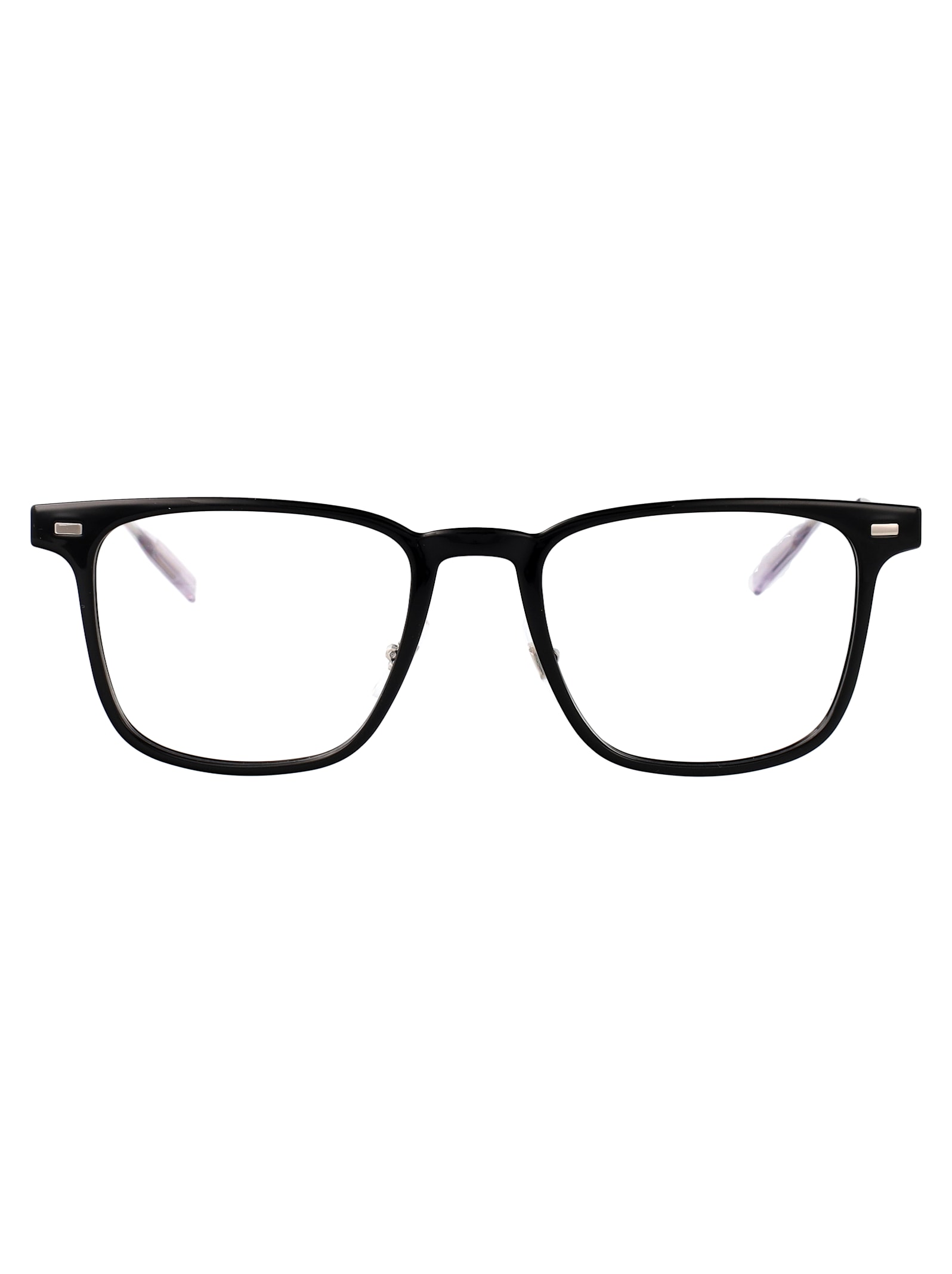 Montblanc Black-silver-transparent Injection Glasses In Multi