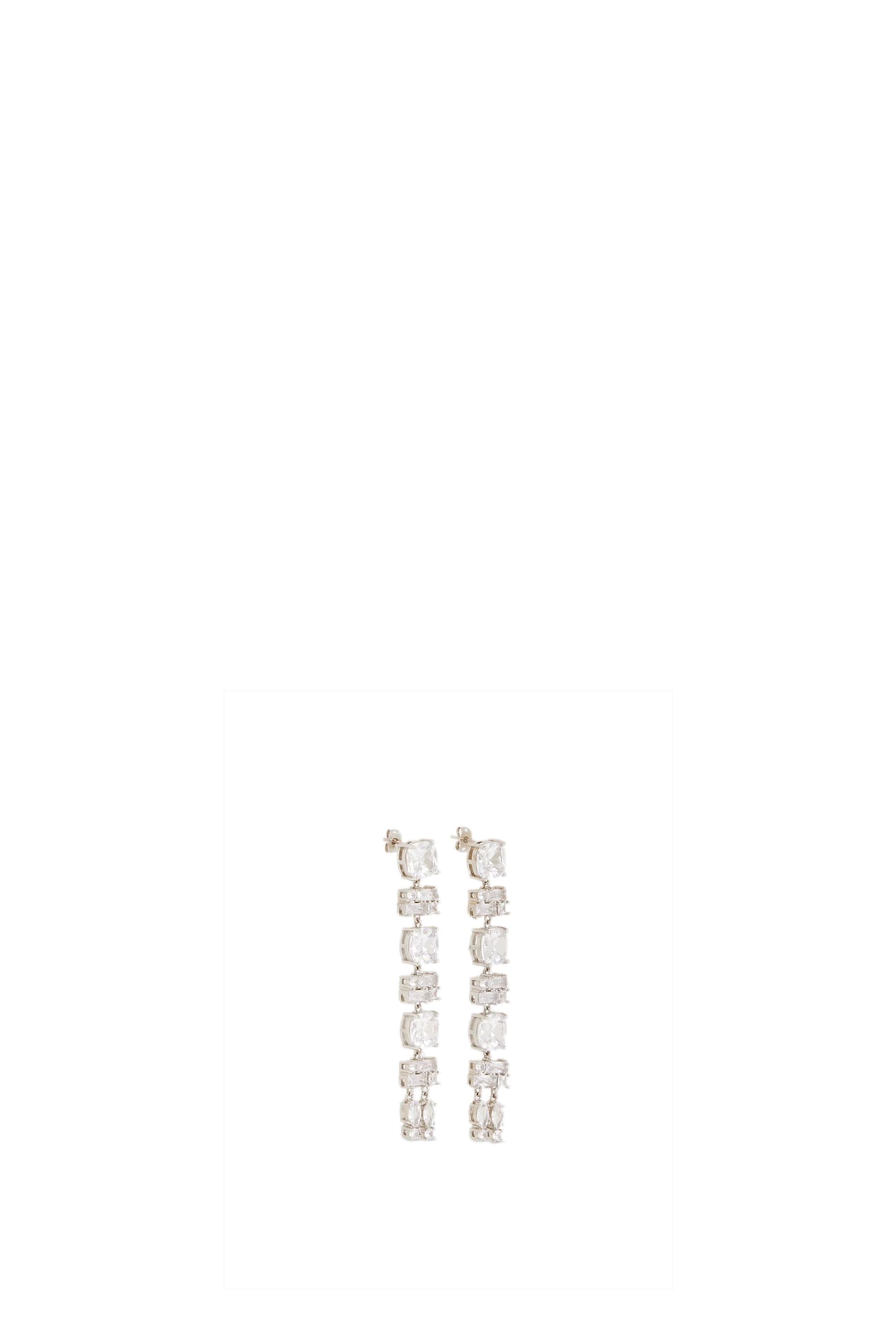 Shop Rabanne Earring In Silver