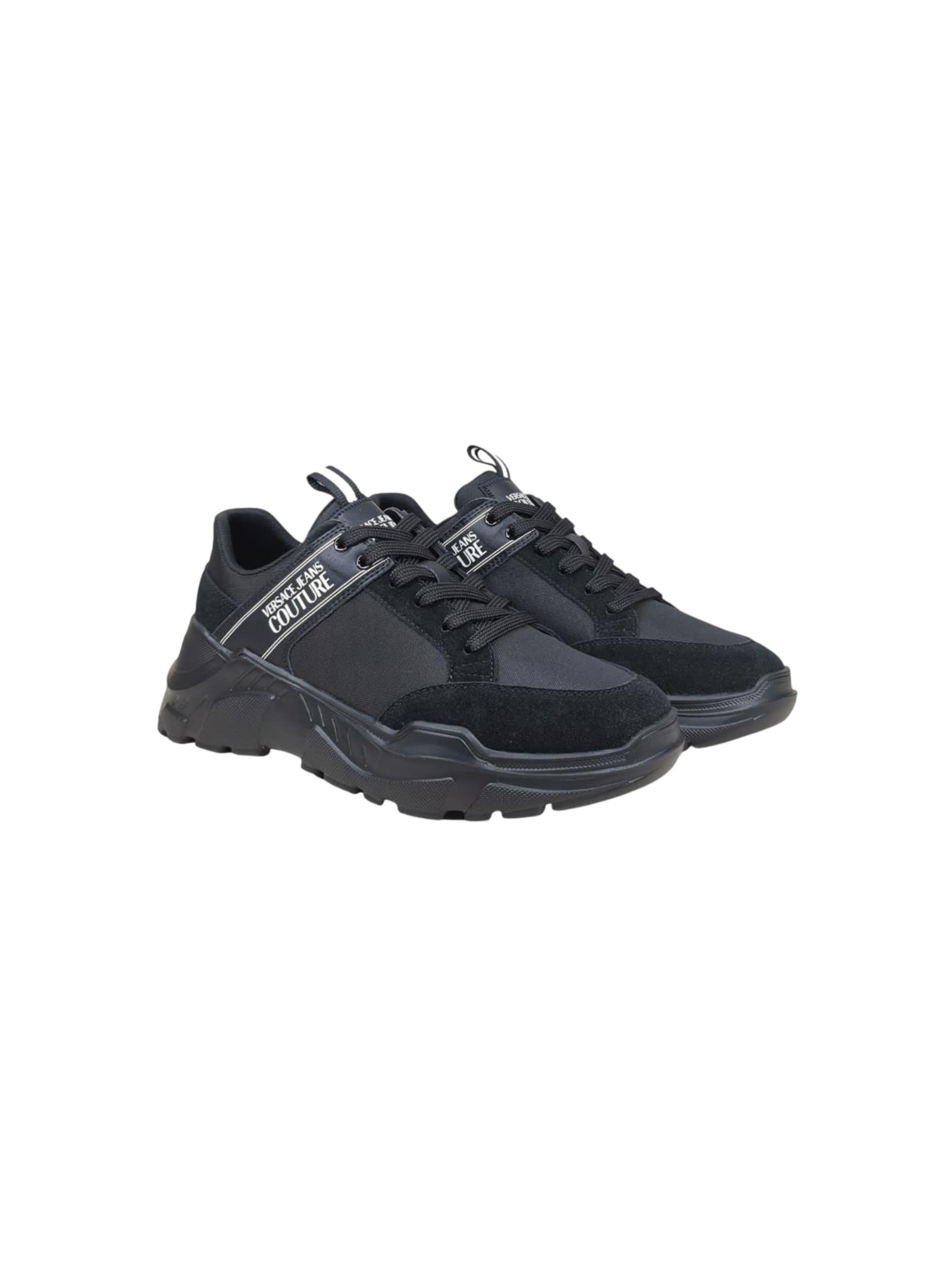 Versace Jeans Couture Sneakers In Black
