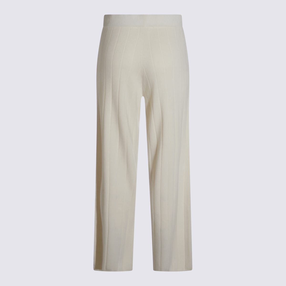 Max Mara White Cashmere Jardin Pants In Neutral