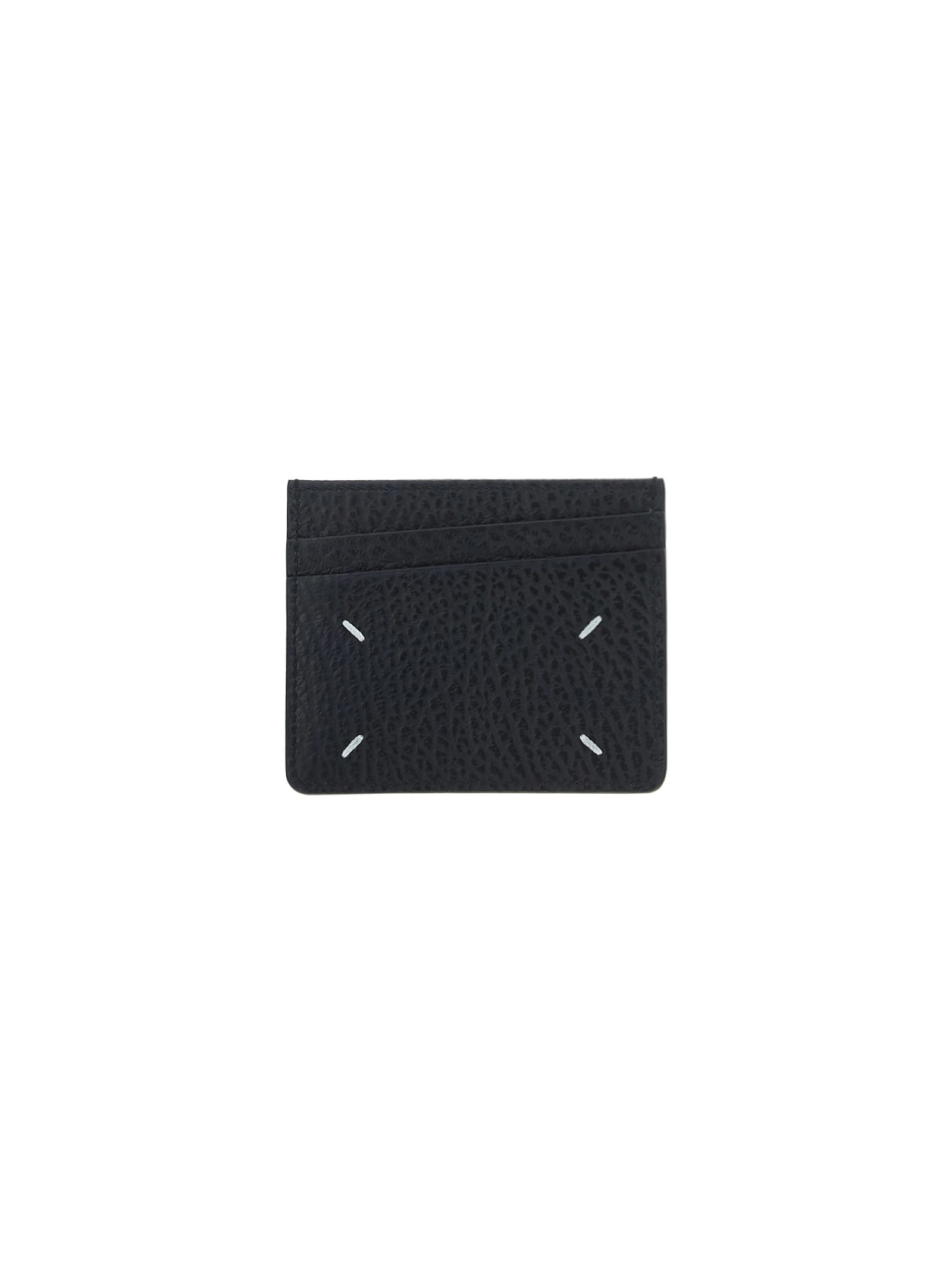 Maison Margiela Four Stitches Card Holder In Black