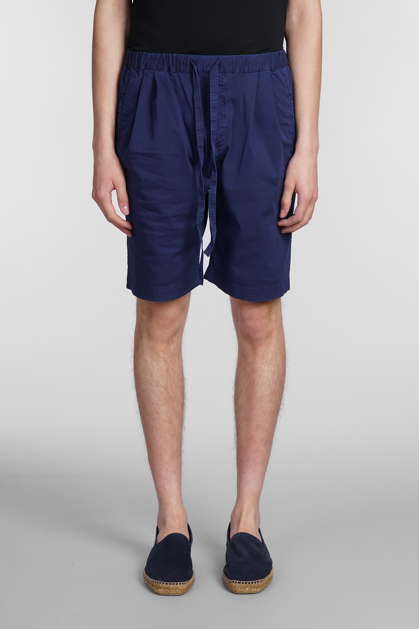 MASSIMO ALBA KEVIN SHORTS IN BLUE COTTON