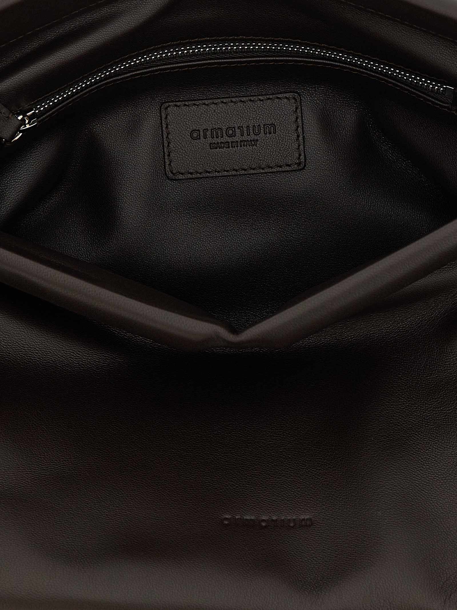 Armarium Fold-over Top Eloisa Clutch Bag In Black
