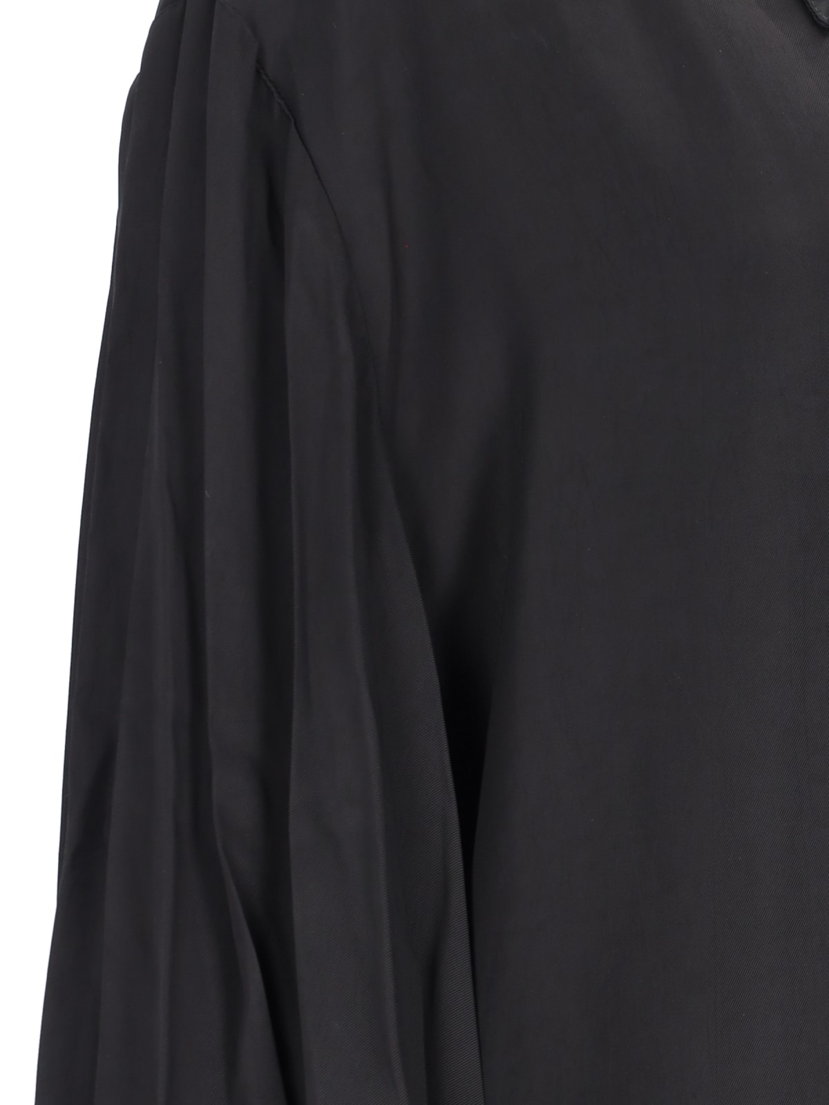 Shop Khaite The Bam Top Pleated Shirt In Black