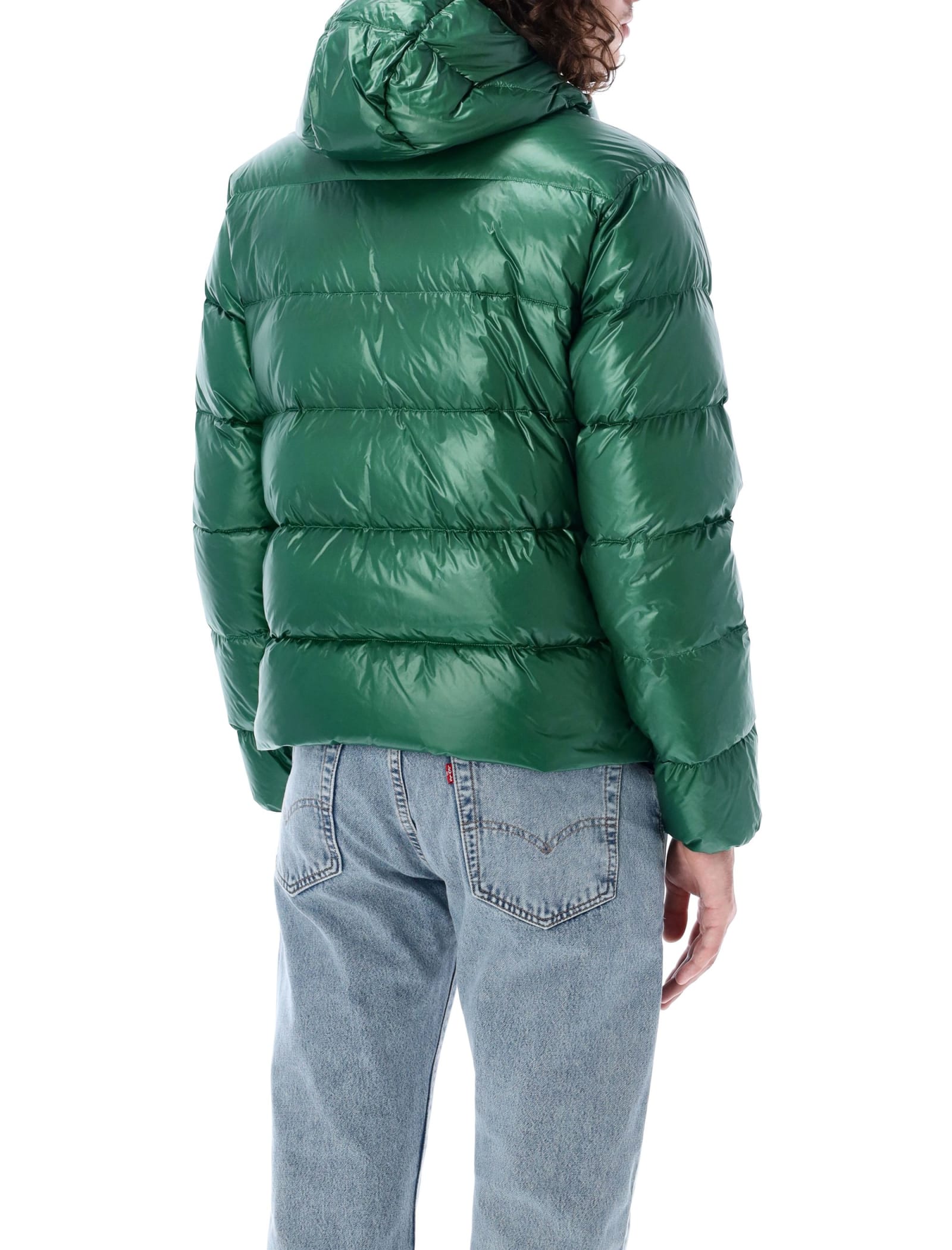 Shop Aspesi Budd Puffer Jacket In Green