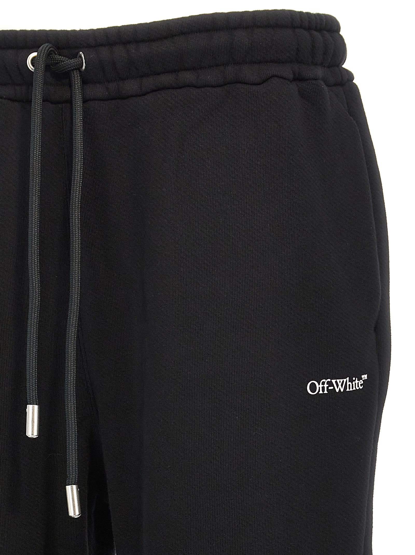 Shop Off-white Windy Arrow Joggers In White/black