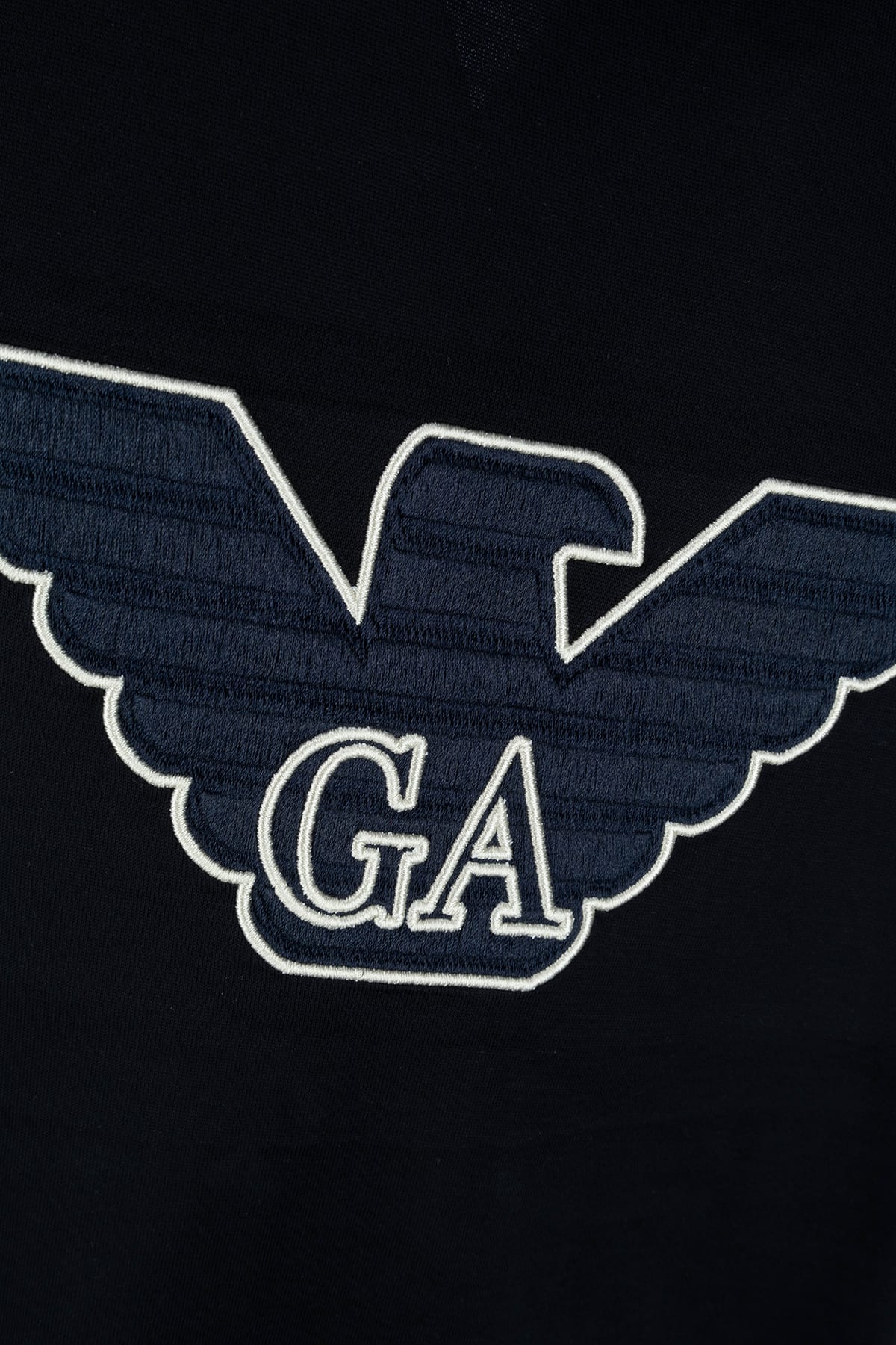 Emporio Armani Crew Neck Logo T-shirt In Navy Dis 2embro