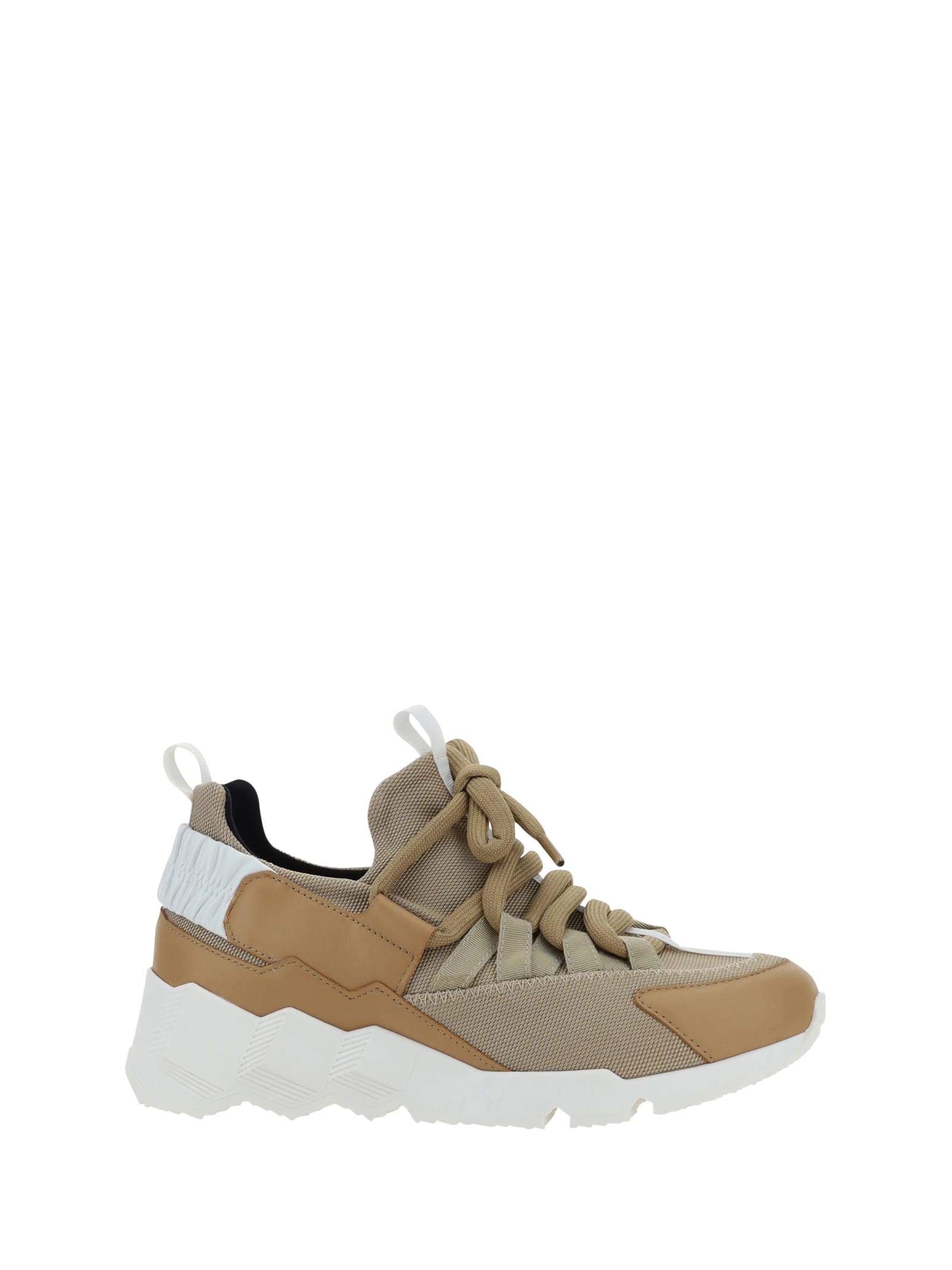 Shop Pierre Hardy Trek Cosmetic Sneakers In Cappuccino/sand/white