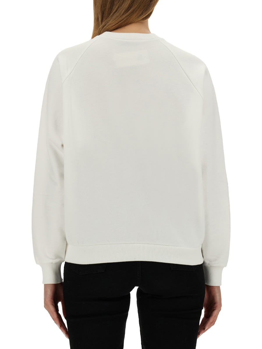 Shop Tory Burch Sweatshirt With Logo In White