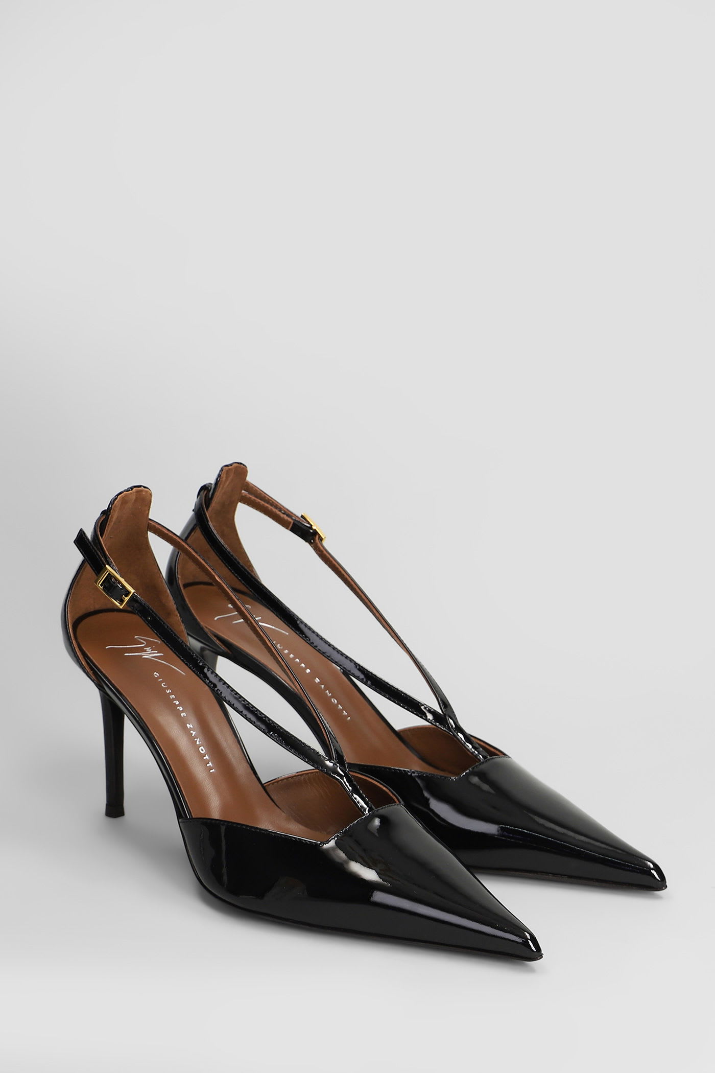 Giuseppe Zanotti Patent Leather Pointed-toe Pumps In Black