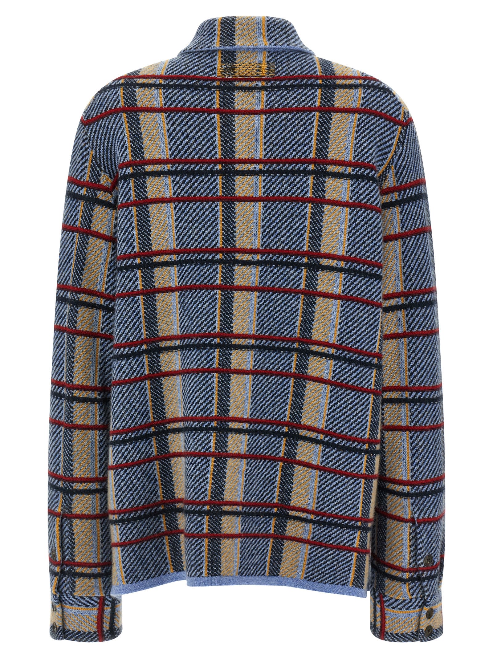 Guest In Residence Plaid Work Shirt Heather Blue Combo In Blue