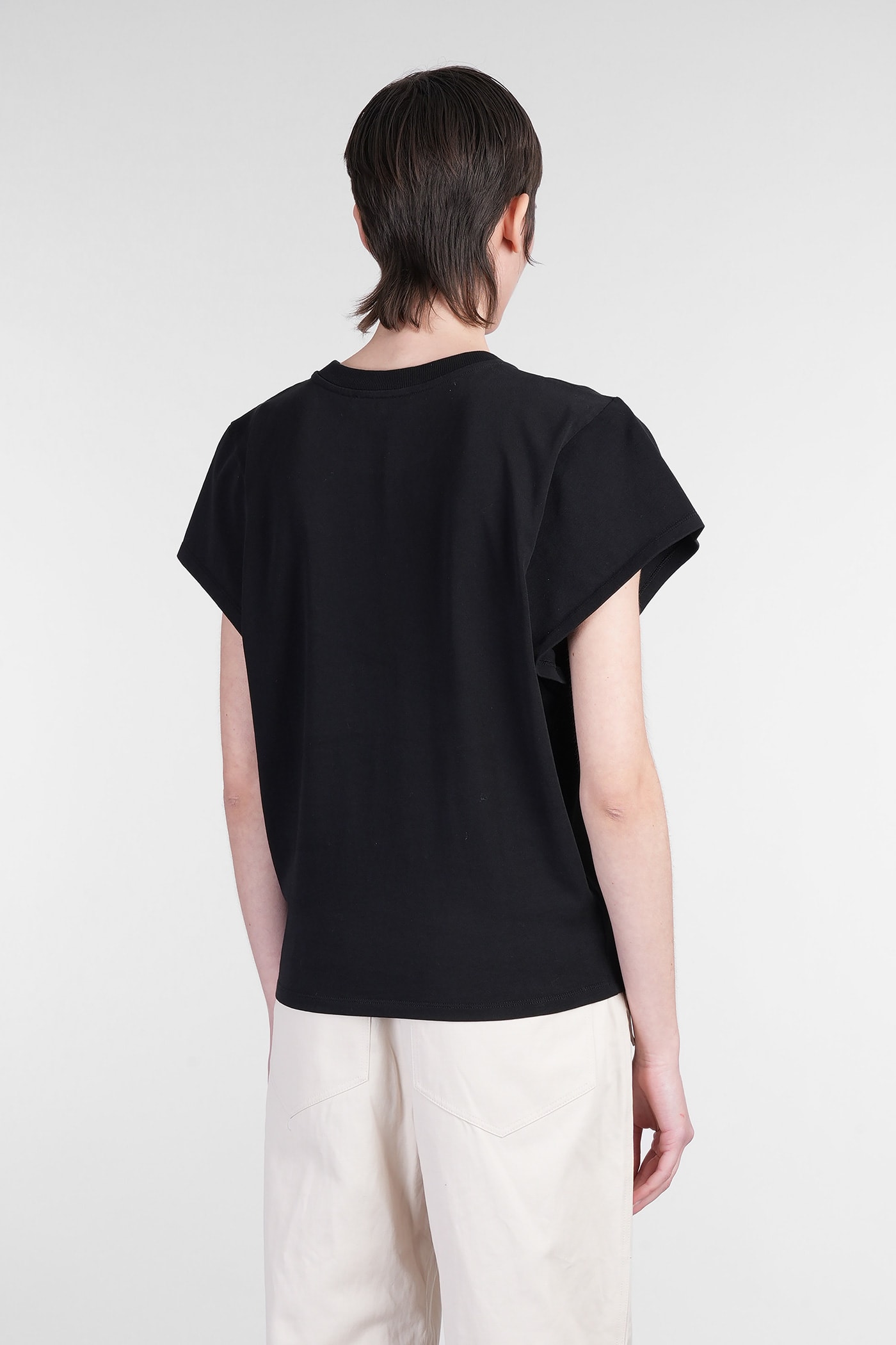 Iro Tabitha T-shirt In Black Cotton
