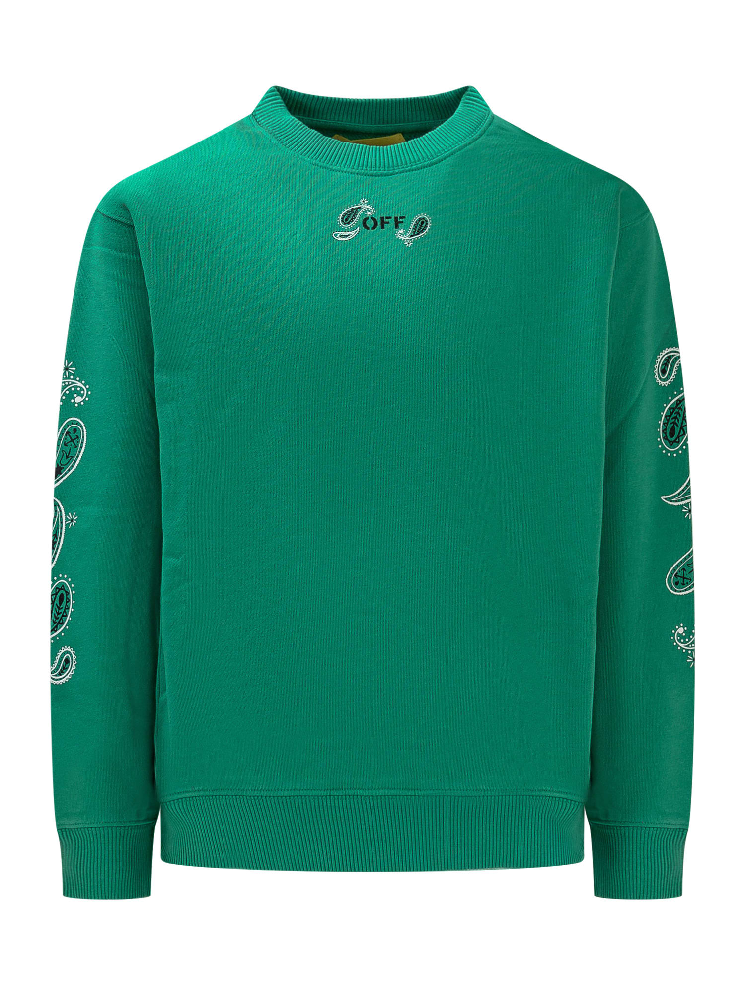 Shop Off-white Bandana Sweatshirt In Green Black