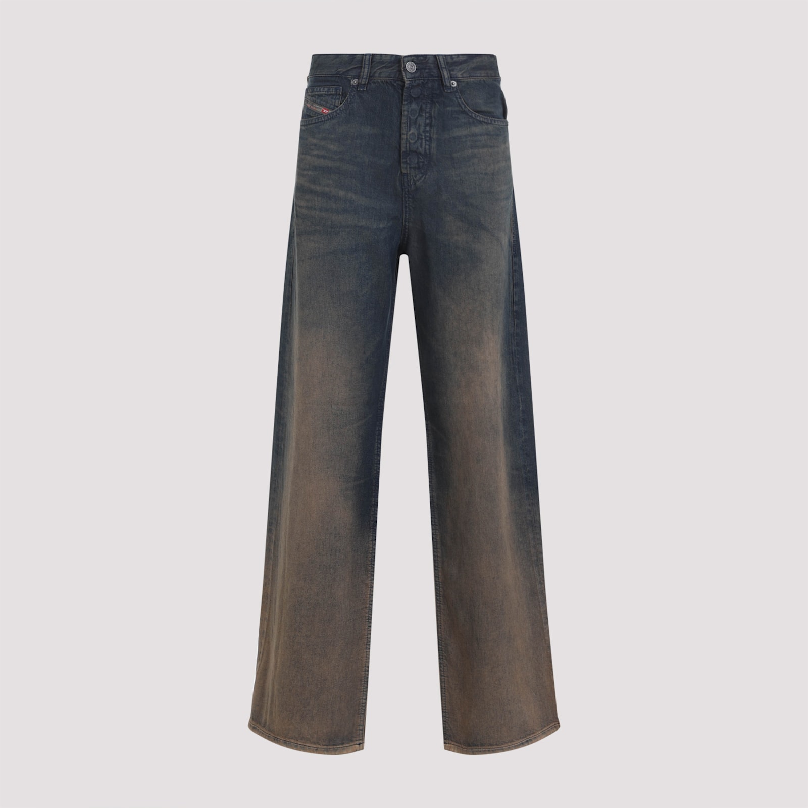 Diesel 1996 D-sire Jeans In Medium Blue With Faded Effect In Blue
