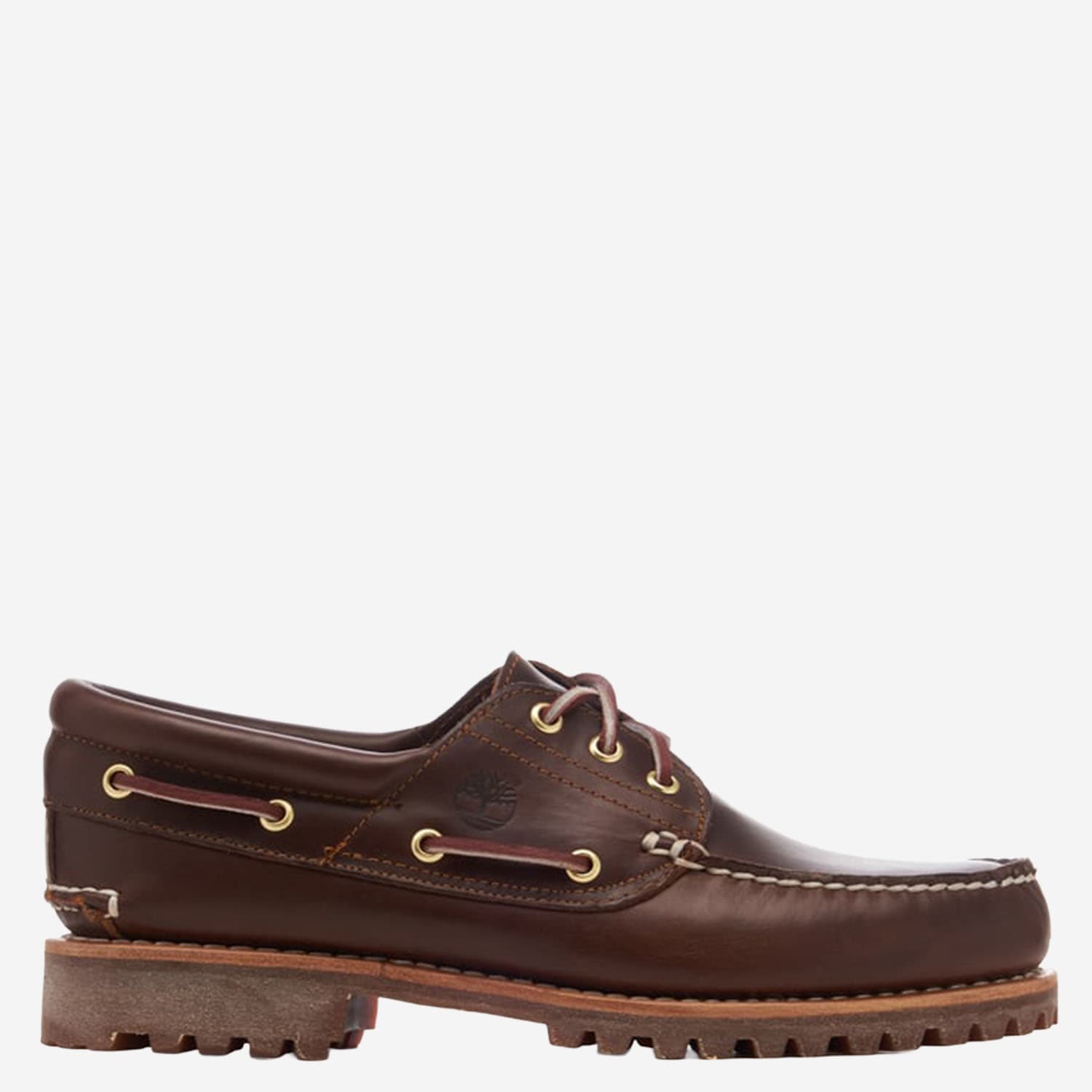 Timberland Authentic 3-eye Leather Loafers In Brown