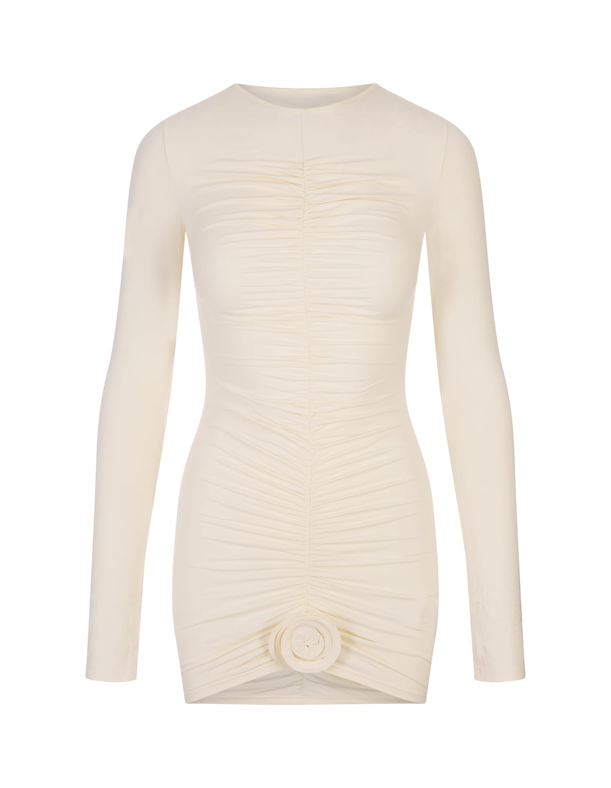 Shop La Reveche Ivory Lillibet Mini Dress In White