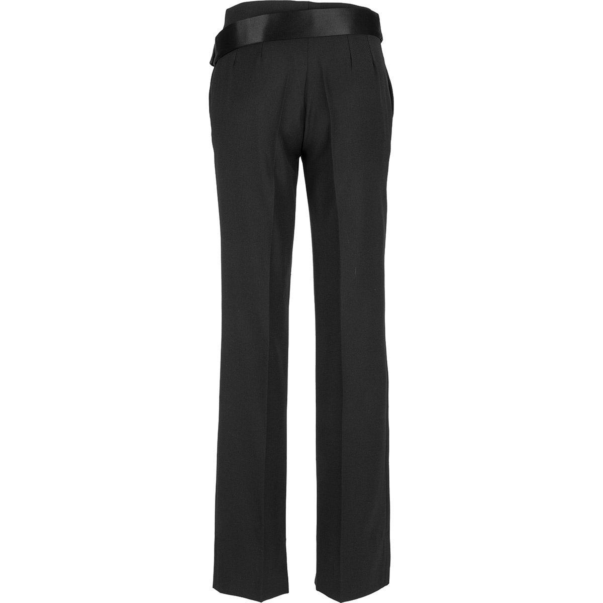 Shop Stella Mccartney Twill Tailored Dinner Trousers In Black